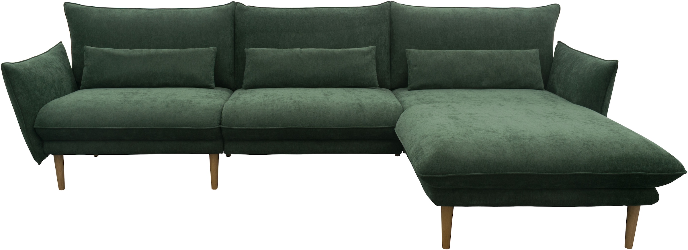DOMO collection Ecksofa »100 032 modern mit schmalen Armlehnen, Breite 282cm, L-Form«
