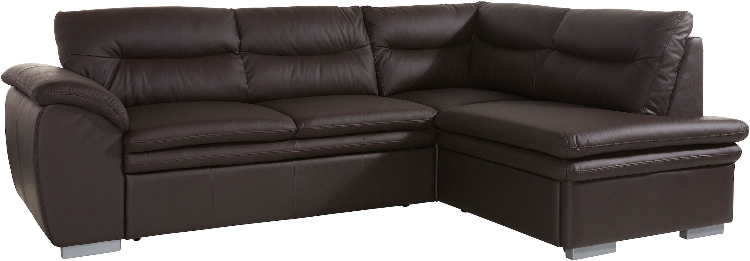 COTTA Ecksofa »Leandra L-Form«, wahlweise mit Bettfunktion und Bettkasten
