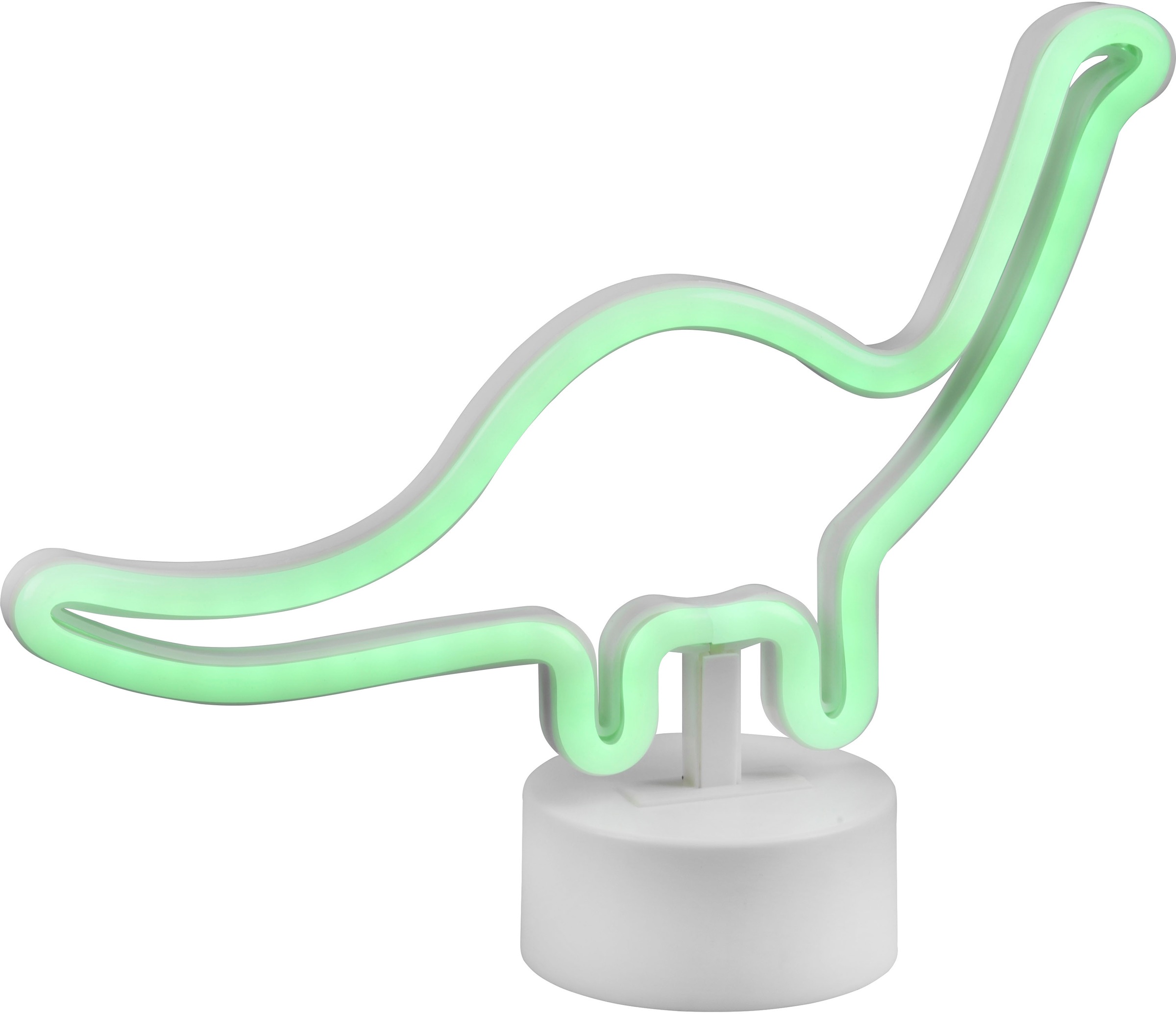 REALITY Leuchten LED Tischleuchte »Bronto«, 1 flammig, Leuchtmittel LED-Board | LED fest integriert, Tischlampe im Dinosaurier Design, mit USB Anschluss, Dino 20 x 27 cm