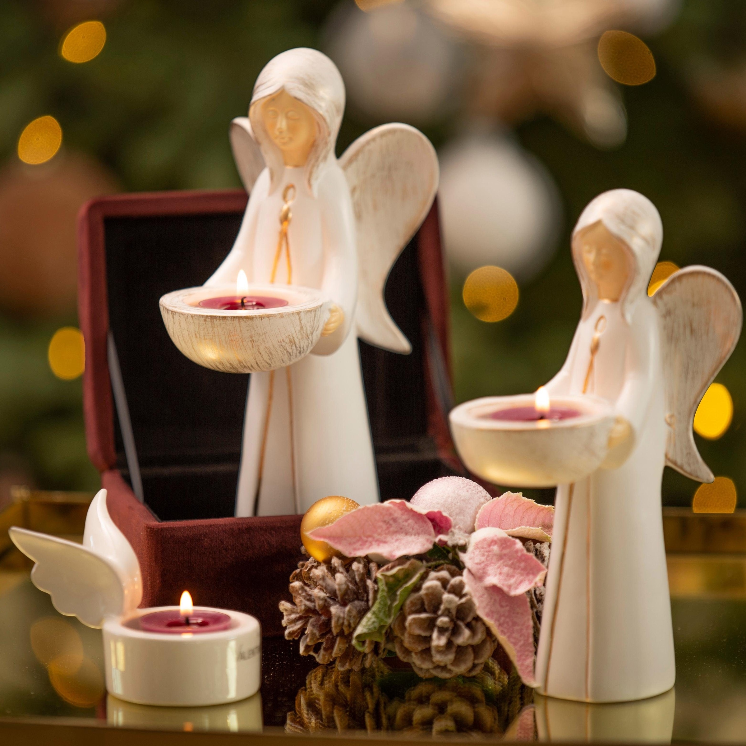 Teelichthalter St.) »Engel VALENTINO Weihnachtsdeko«, OTTO (Set, bei online 2 Wohnideen Nora,