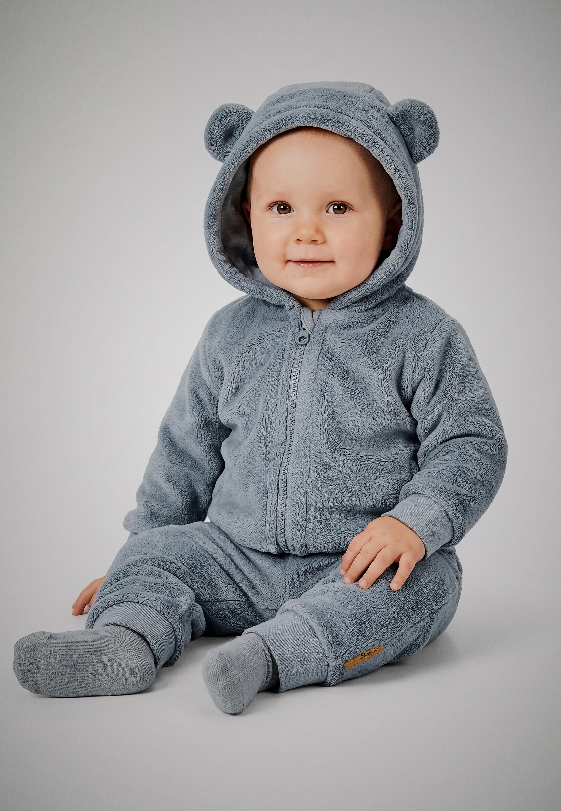 Sterntaler® Kapuzennickijacke »Babyjacke Teddy«