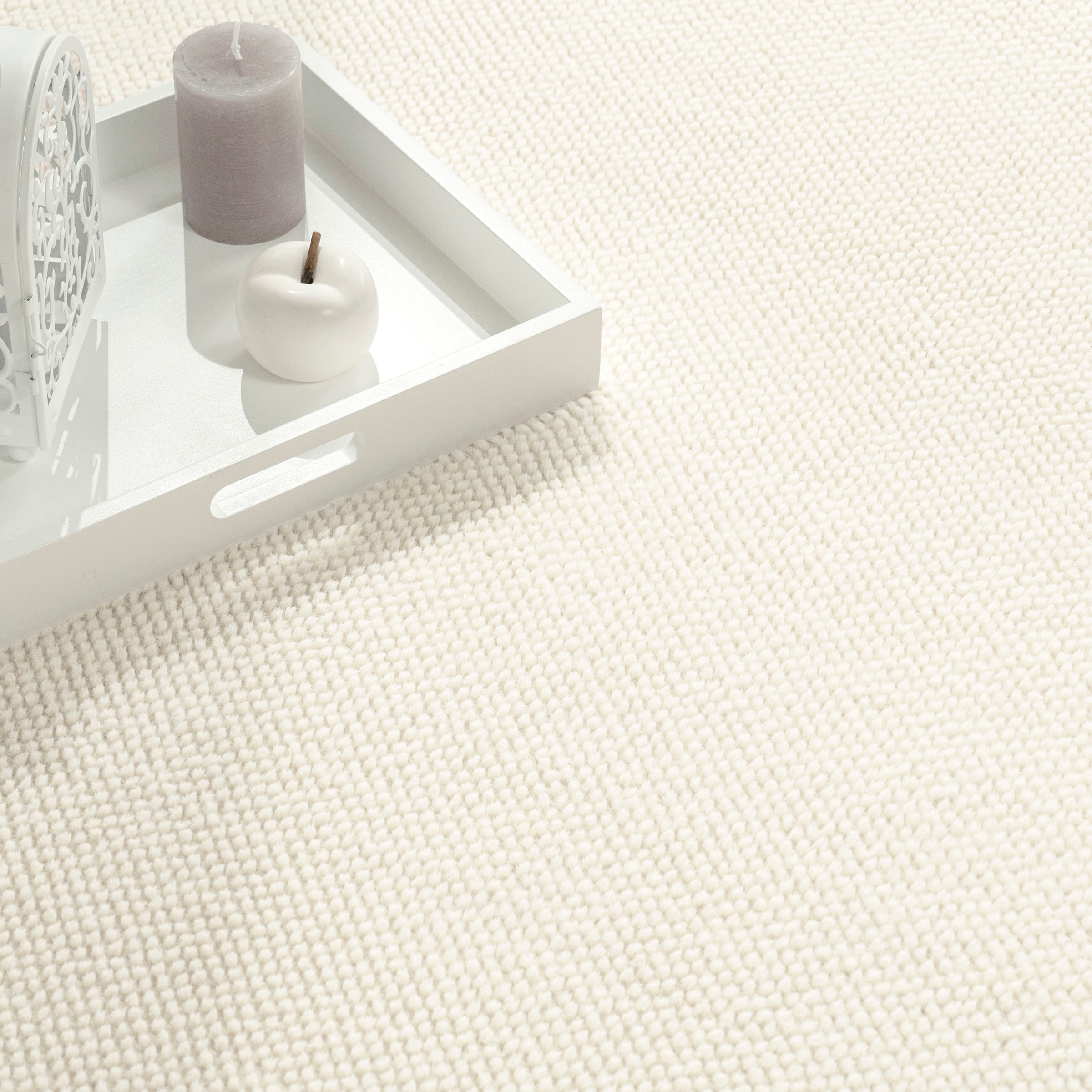 Teppich »Ciney«, rechteckig, 16 mm Höhe, Kurzflor, Hoch-Tief Effekt, Uni Farben, Scandi Design, besonders weich