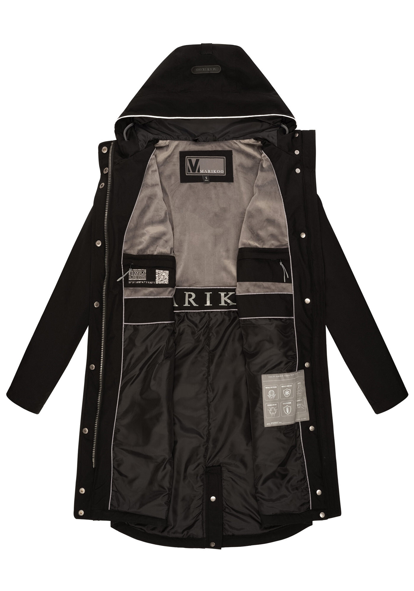 Marikoo Outdoorjacke »Marikoo Megumii Damen Übergangsjacke N017«