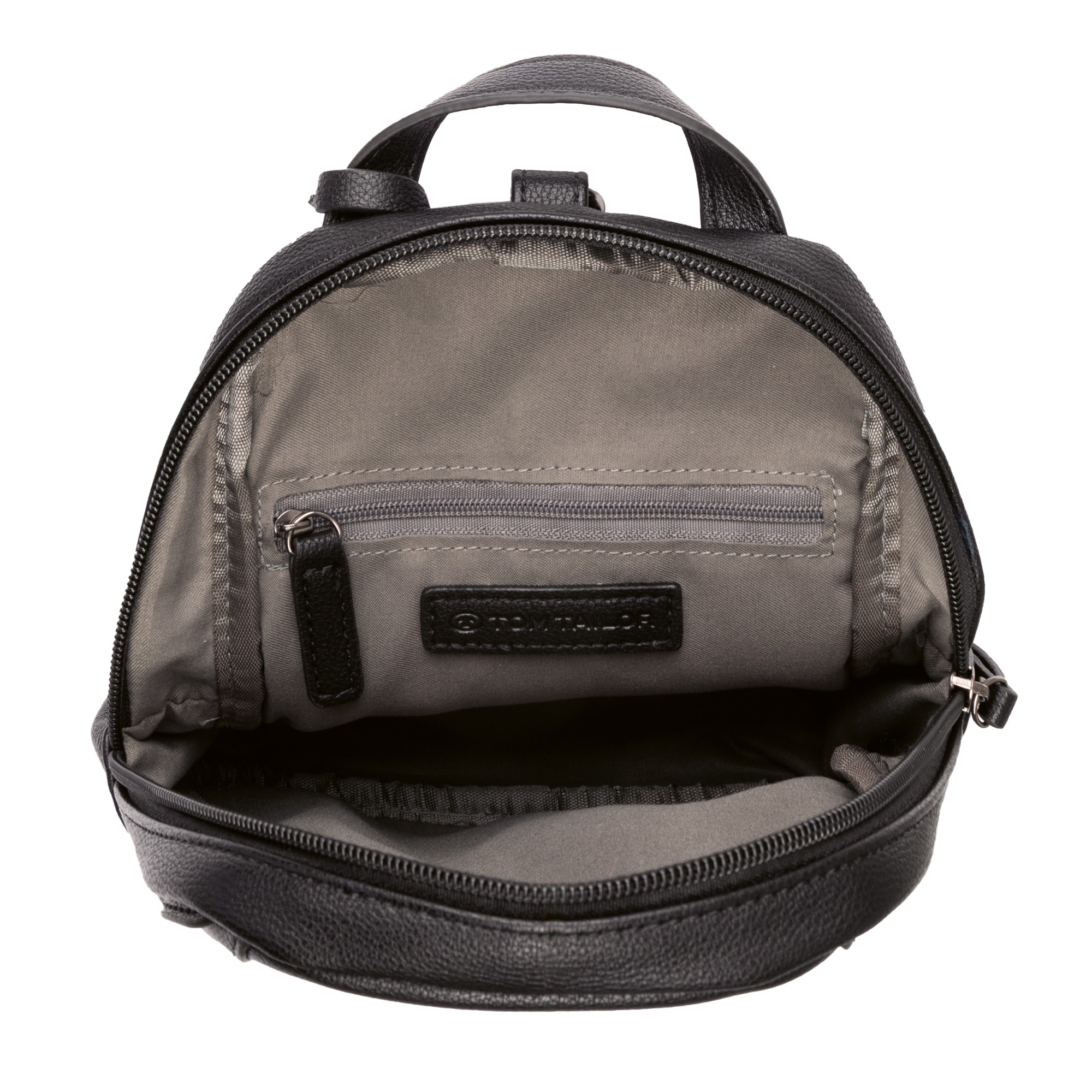 TOM TAILOR Cityrucksack »Adela«, aus Lederimtat in modernen Linienführung und abgesetzter Kantenfarbe