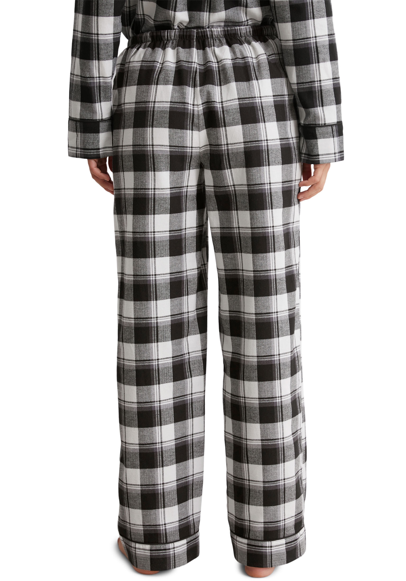 Marc O'Polo Pyjamahose »Homey Flanne«, mit Bindeband und Eingriffstaschen