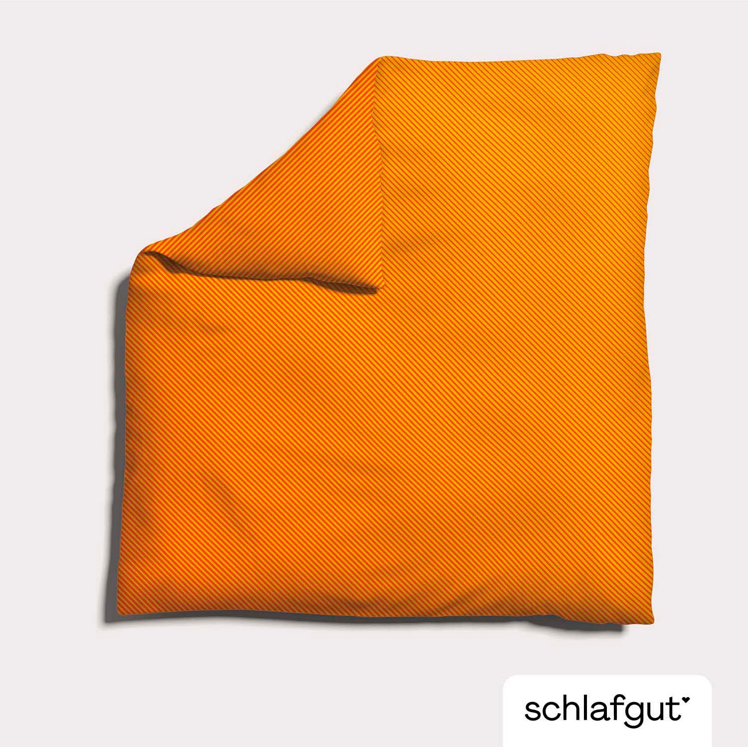 Schlafgut Bettbezug »Woven Satin Fade mit feinen Streifen«, (1 St.), mit Farbverlauf, Mix & Match: passender Kissenbezug erhältlich