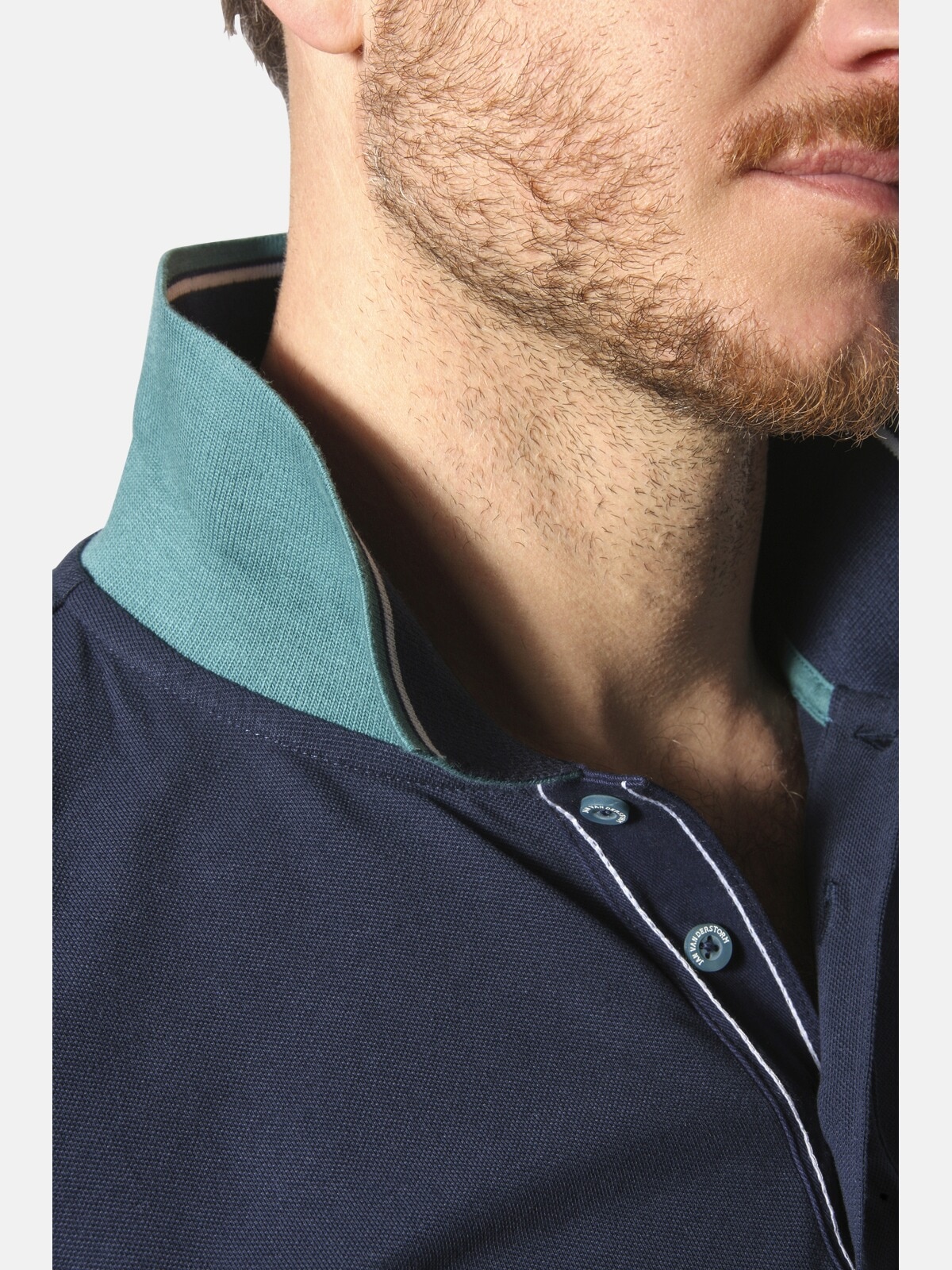 Jan Vanderstorm Poloshirt »Poloshirt OLEJORN«, (1 tlg.), mit kontrastfarbenen Ärmeln