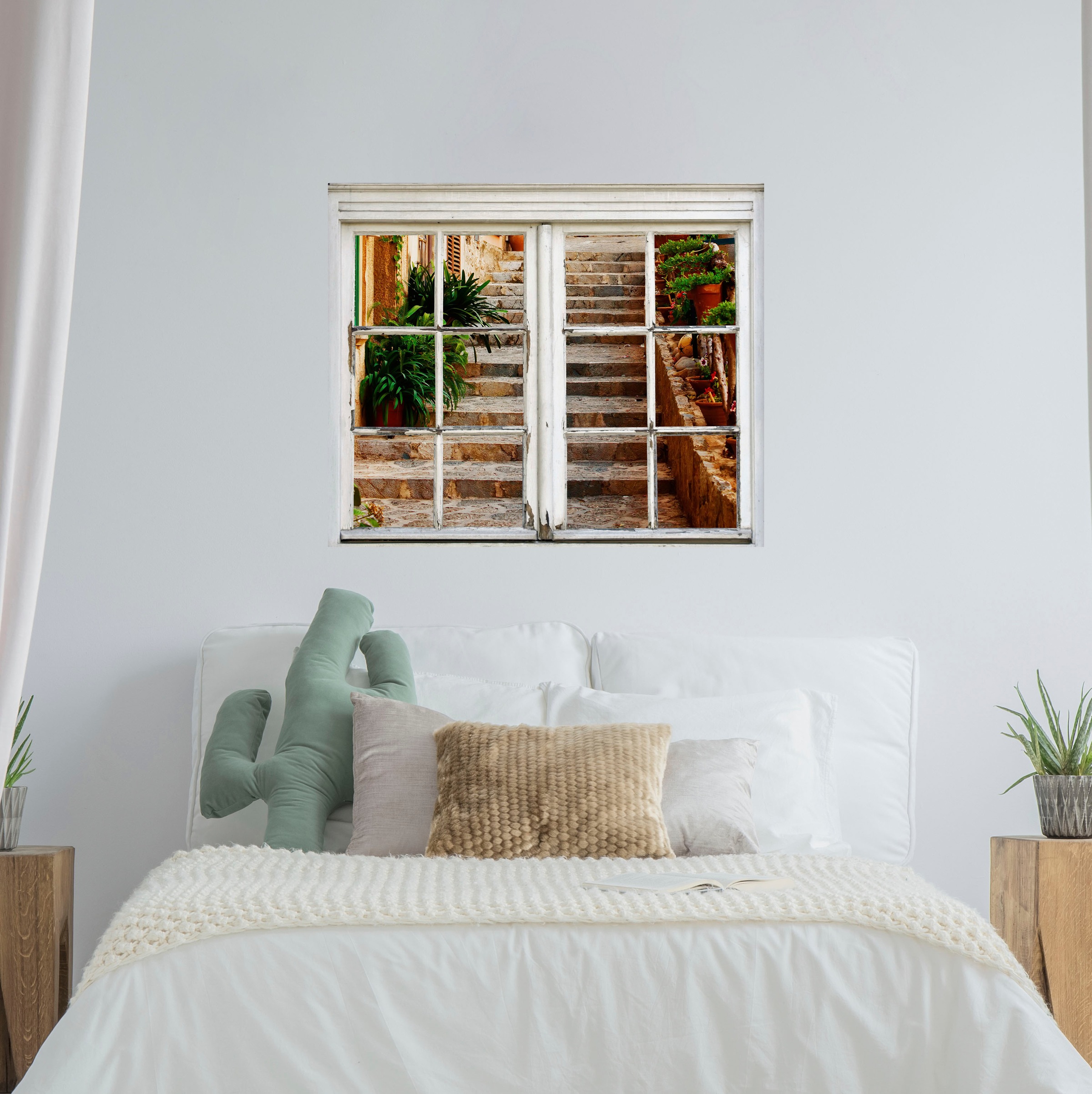 queence Wandsticker »Treppe«, Wandsticker, Wandbild, selbstklebend, Treppe