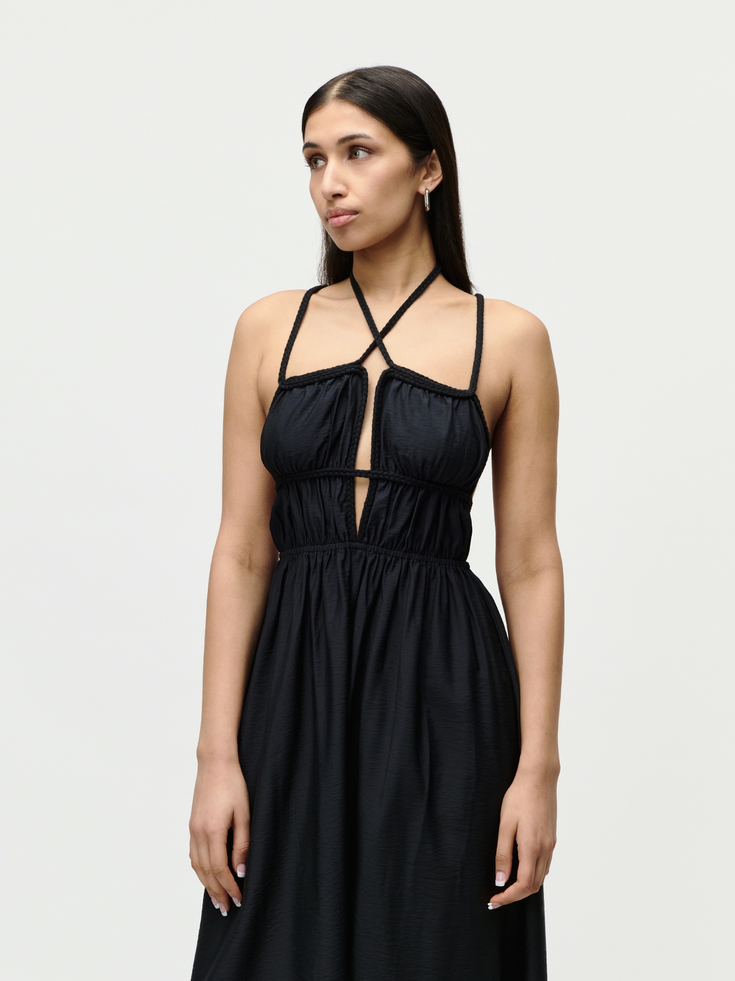 LeGer Maxikleid »Hanke, LeGer by Lena Gercke« Ohne Tasche Regular fit mit Kordeln zum Binden