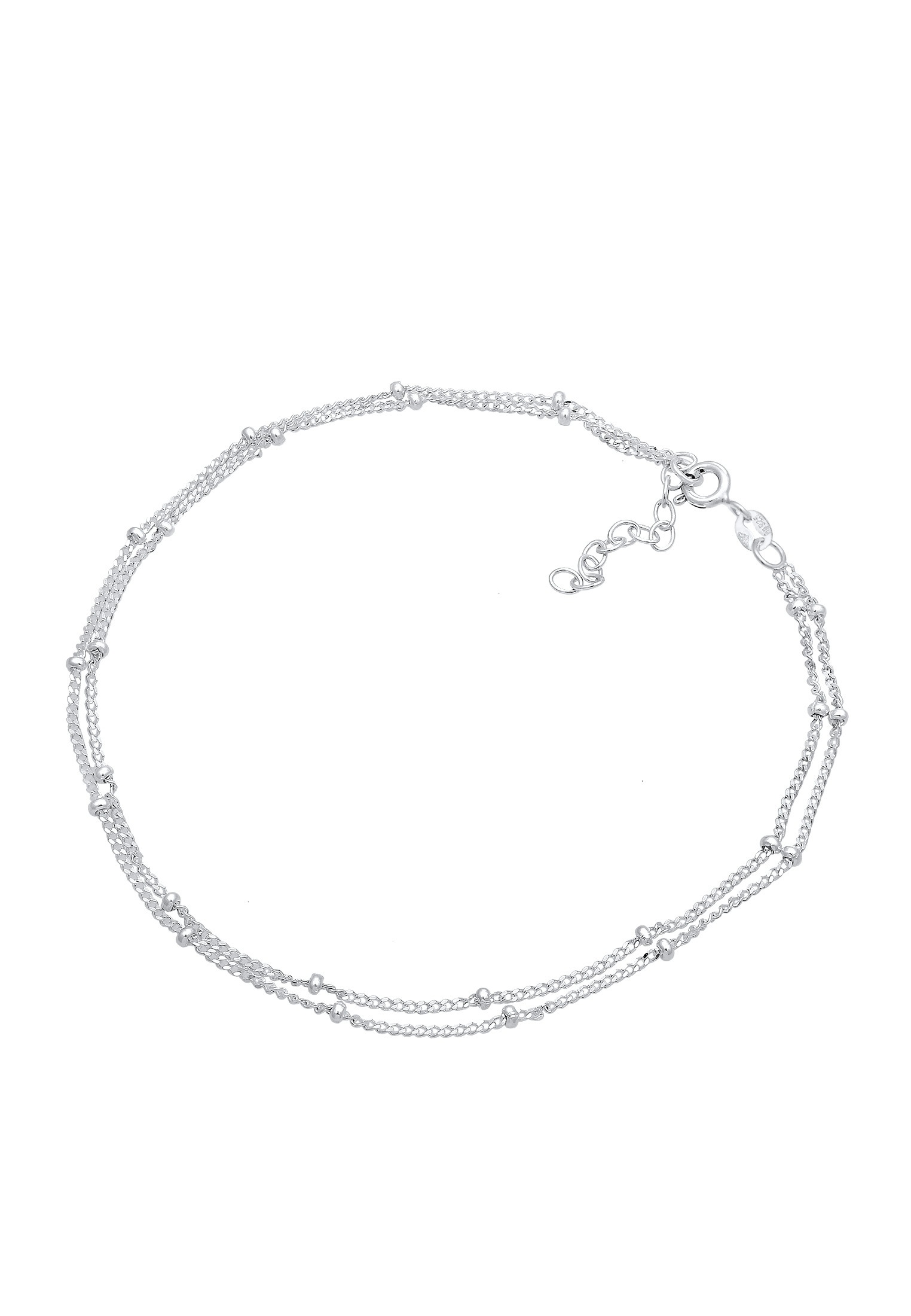 Elli Fußkette »Fußschmuck Fußkette mit Kugeln zeitlos 925 Silber«