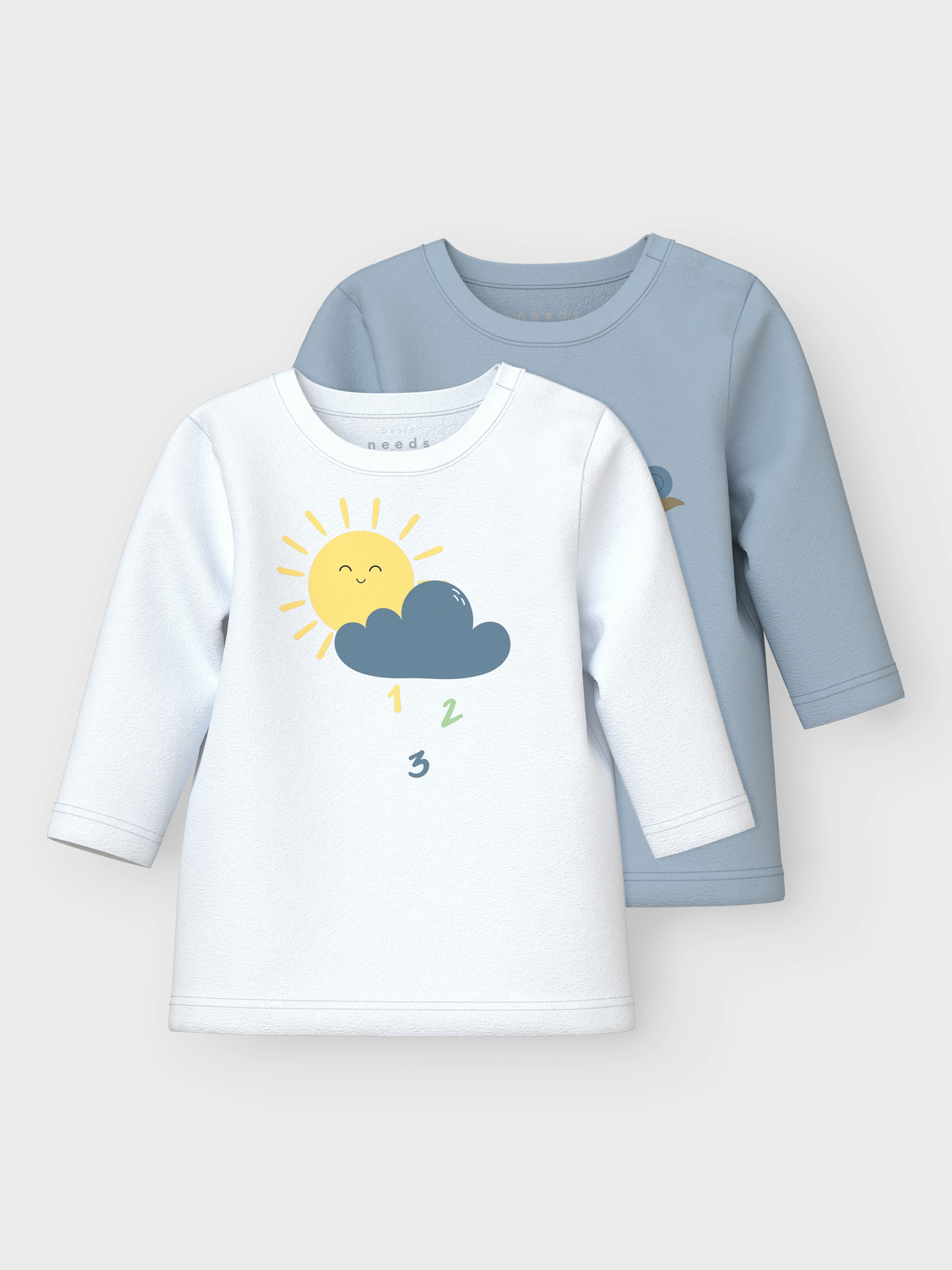 Name It Langarmshirt »NBMVACION 2P LS TOP BOX«, (Set, 2 tlg.)