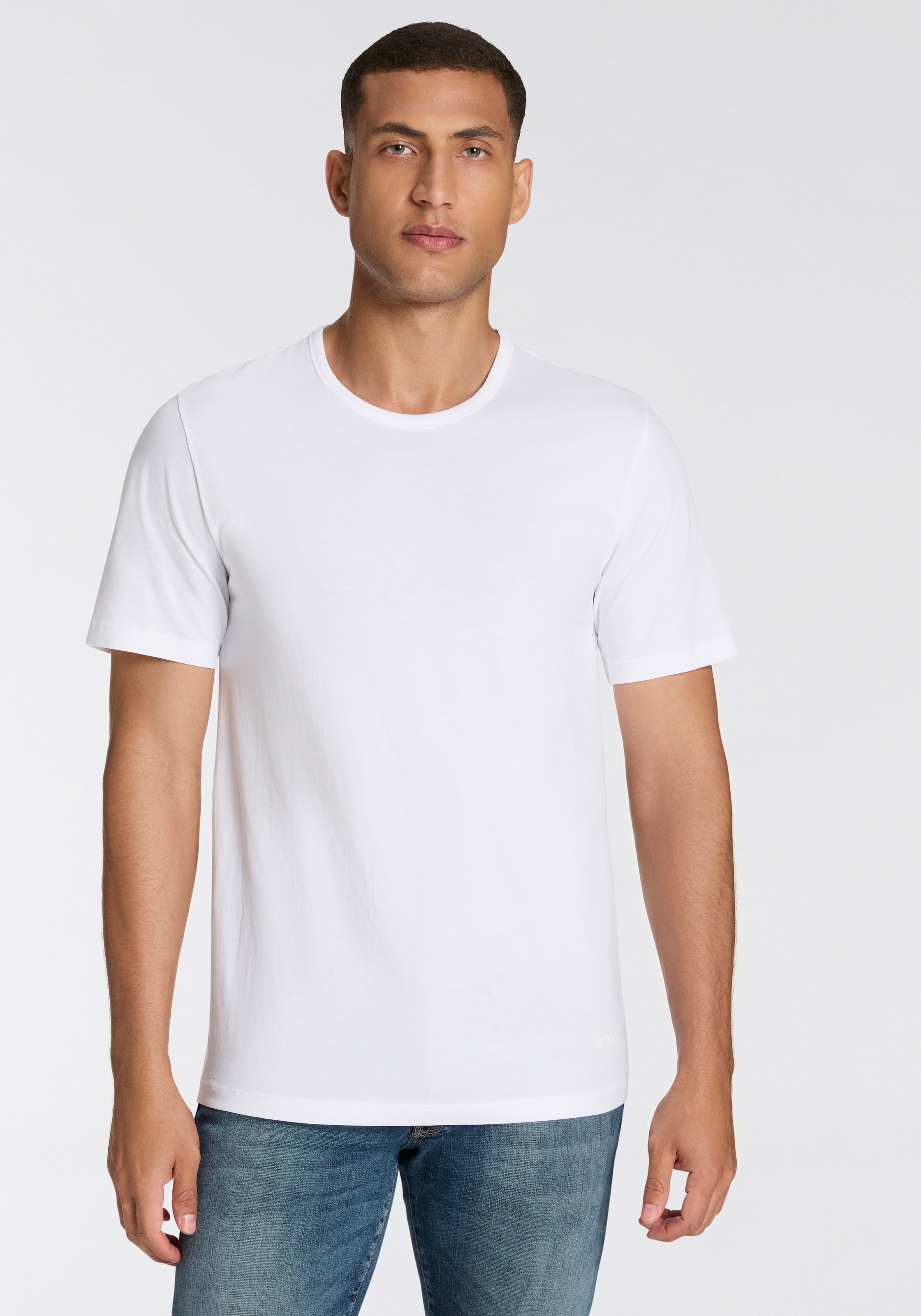 BOSS T-Shirt »5P Authentic«, (5 tlg.), Basic, zum drunterziehen