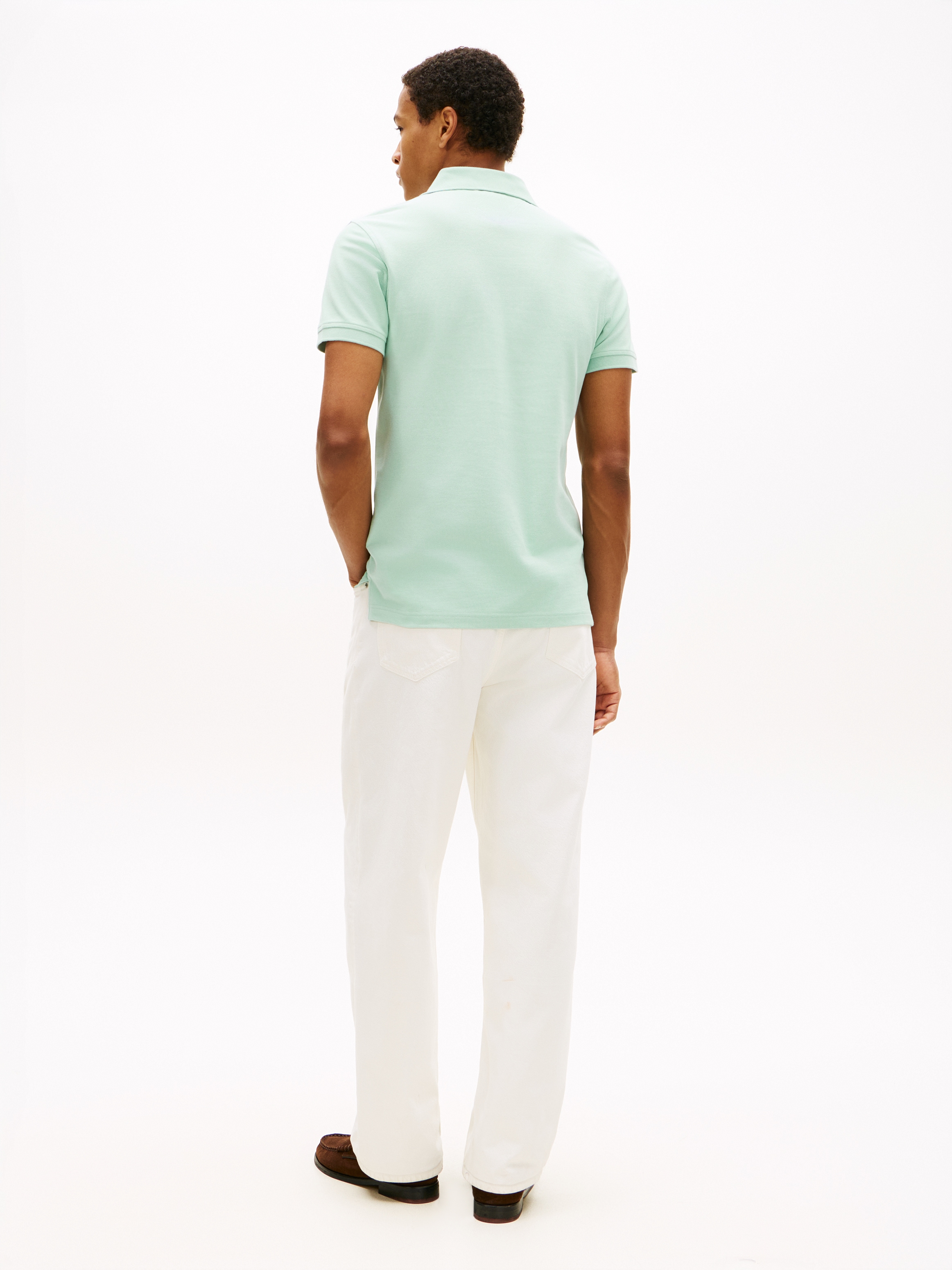 Tommy Hilfiger Poloshirt »1985 SLIM POLO« Markenstickerei, aus Baumwoll-Piqué