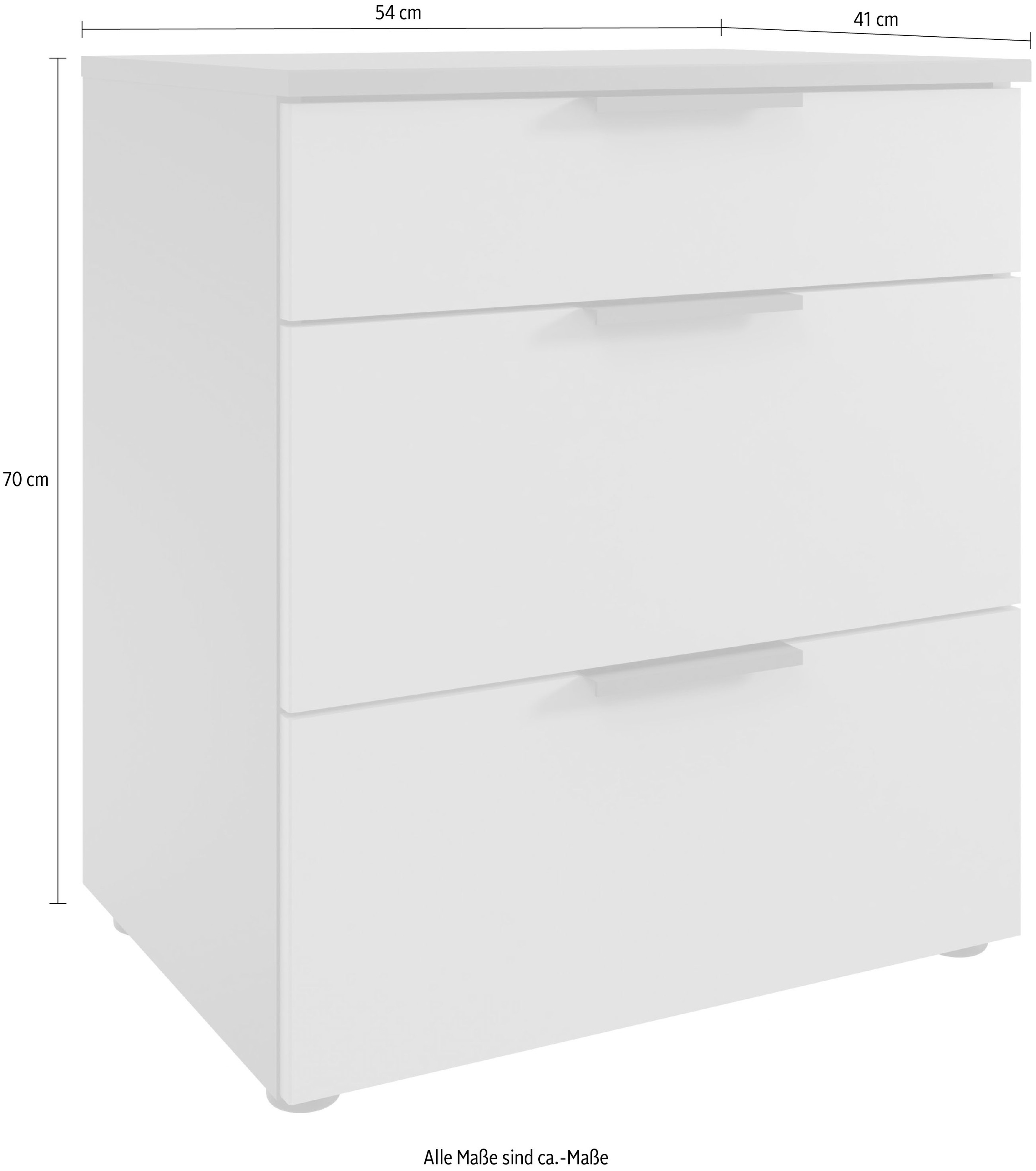Wimex Nachtkommode »Oxford by fresh to go, mit Schubladen, in 2 Größen«, (54cm breit,41cm tief, wahlweise in 2 Höhen), Mit Soft-close Beschlägen