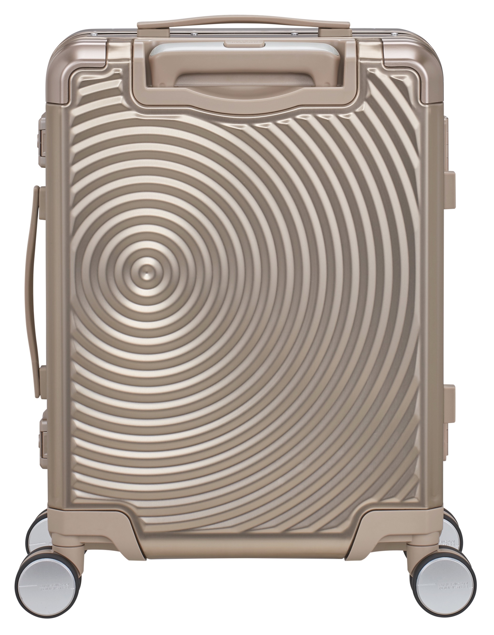 American Tourister® Hartschalen-Trolley »SOUNDBOX ALU, verschiedene Größen und Farben« 39 l 4 Rollen Hartschalen-Koffer zwei TSA-Schlösser Aluminium-Koffer