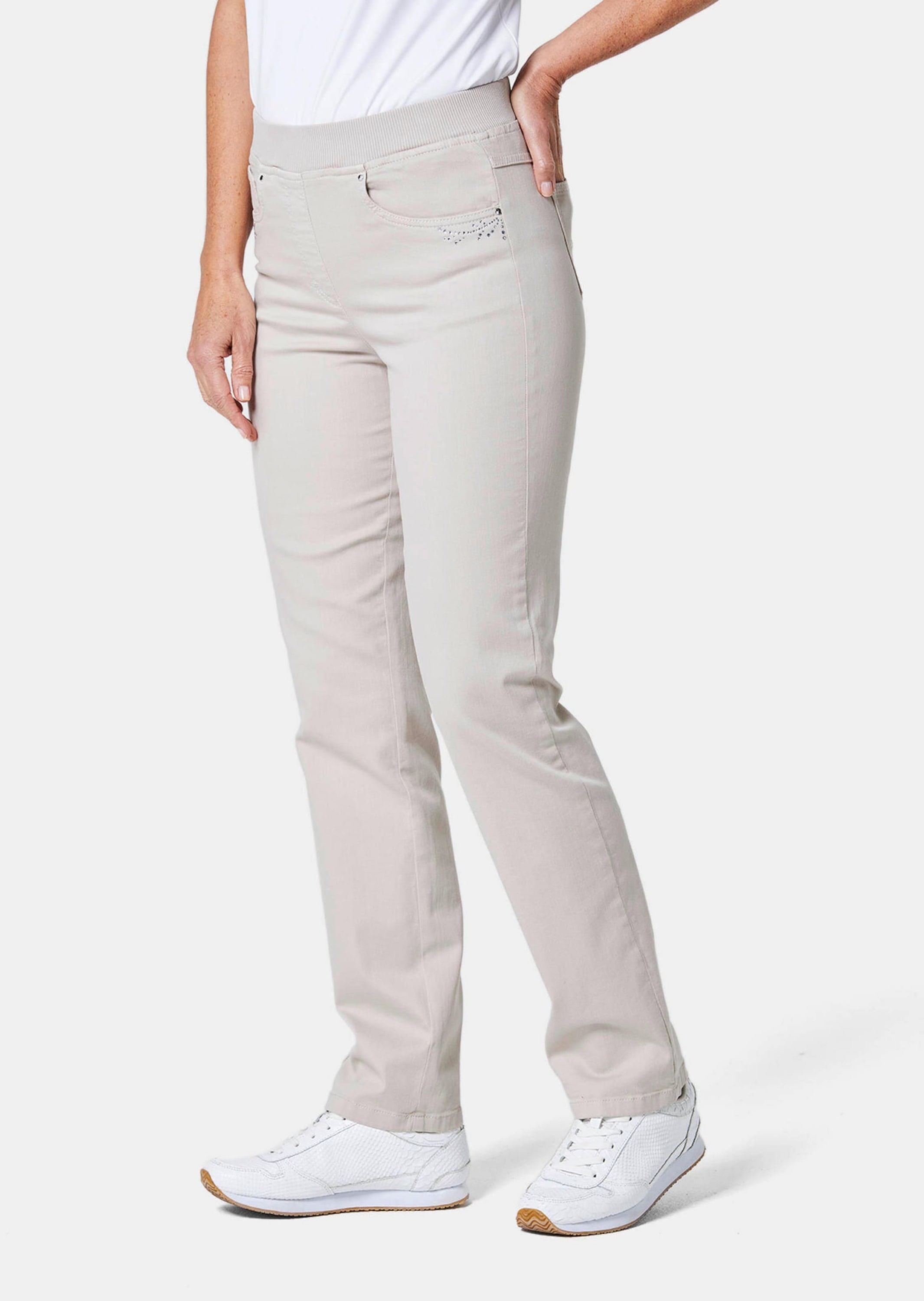 GOLDNER Regular-fit-Jeans »Jeansschlupfhose Louisa Jeansschlupfhose Louisa«