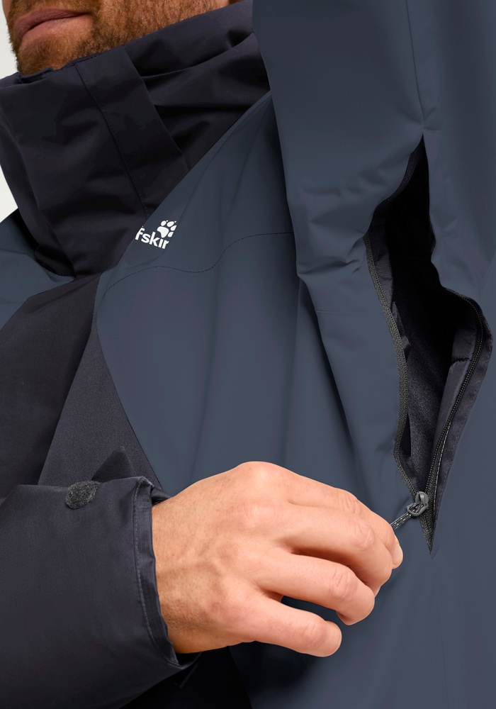 Jack Wolfskin Skijacke »FLOWLINE 2L INS JKT M«, mit Kapuze