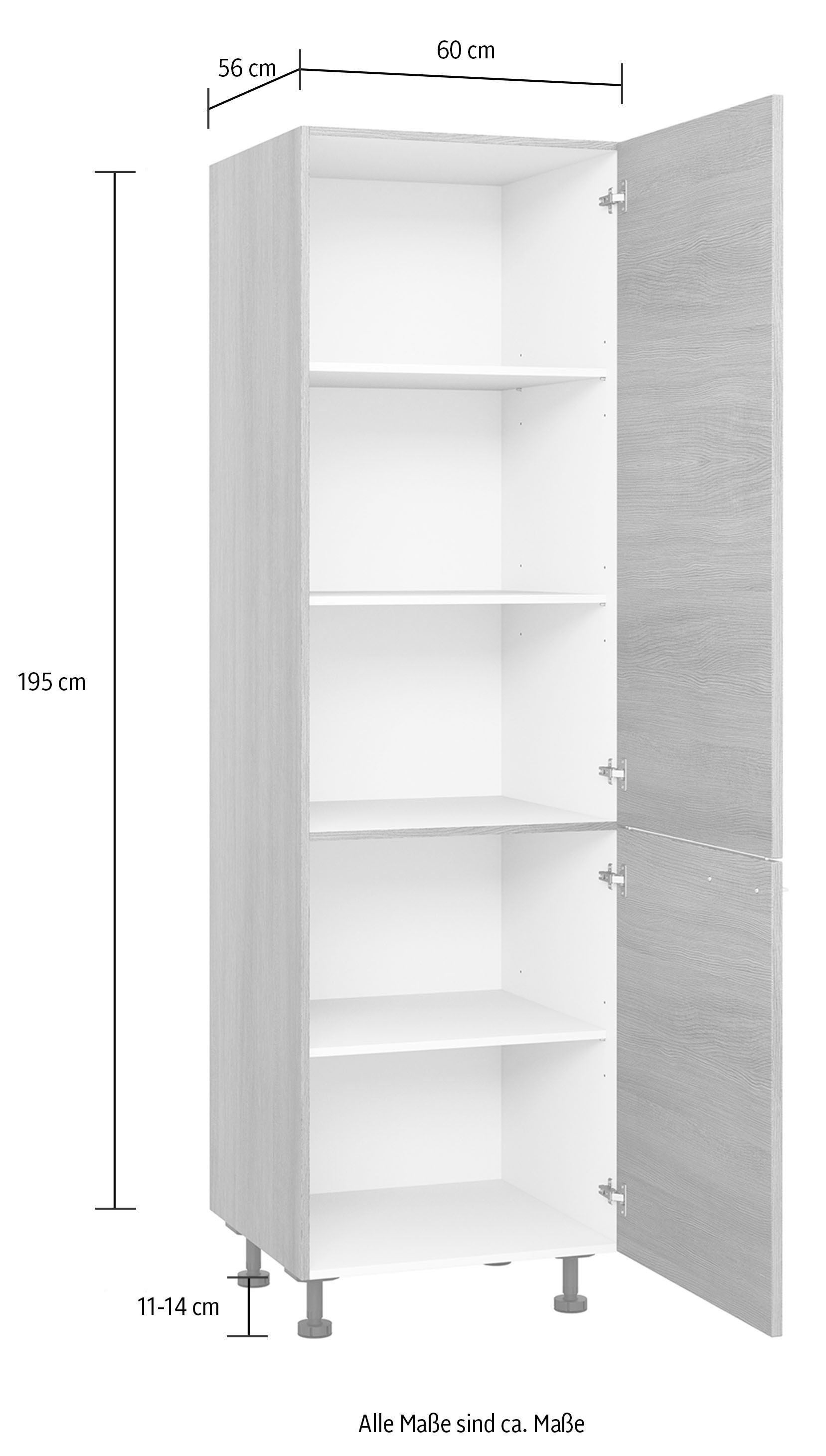 Express Küchen Vorratsschrank »Trea SV60-195«, Höhe 195 cm, Breite 60 cm  OTTO Online Shop