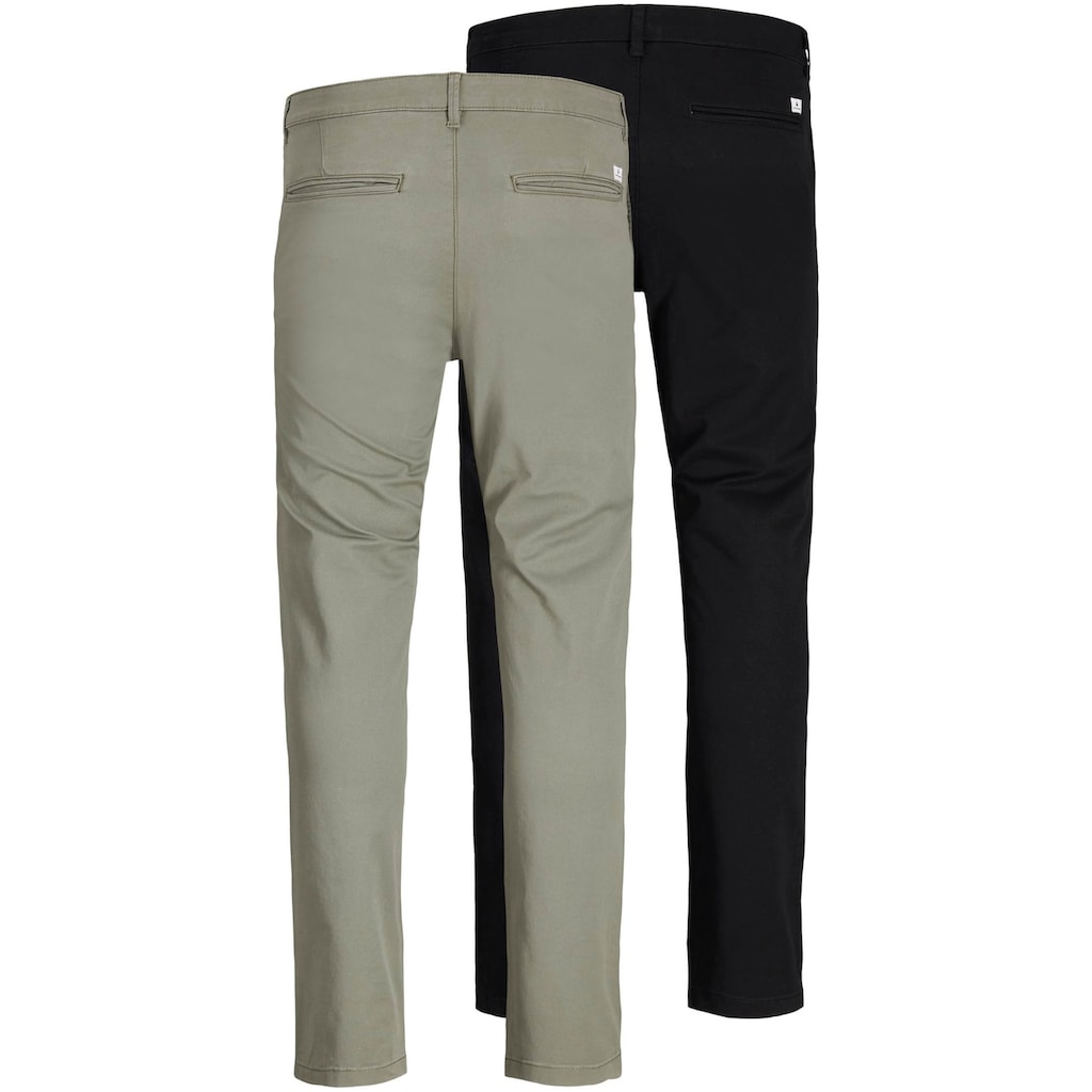 Jack & Jones Chinohose »SLIM FIT MARCO 2PCS«, (Packung, 2 tlg., 2er-Pack)