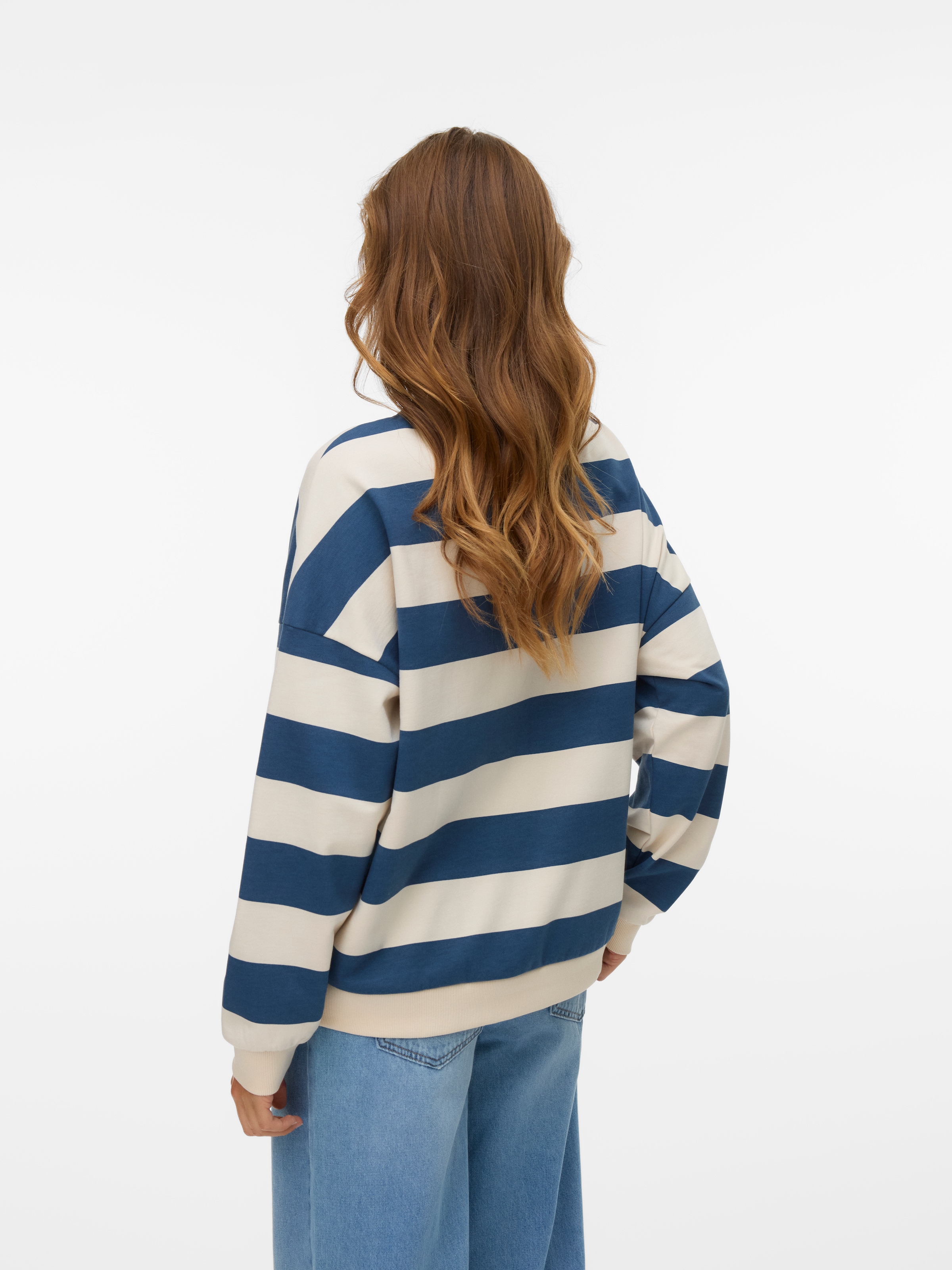 Vero Moda Sweatshirt »VMVIOLA BEA LS SWEAT BOX JRS«, Color Block Streifen
