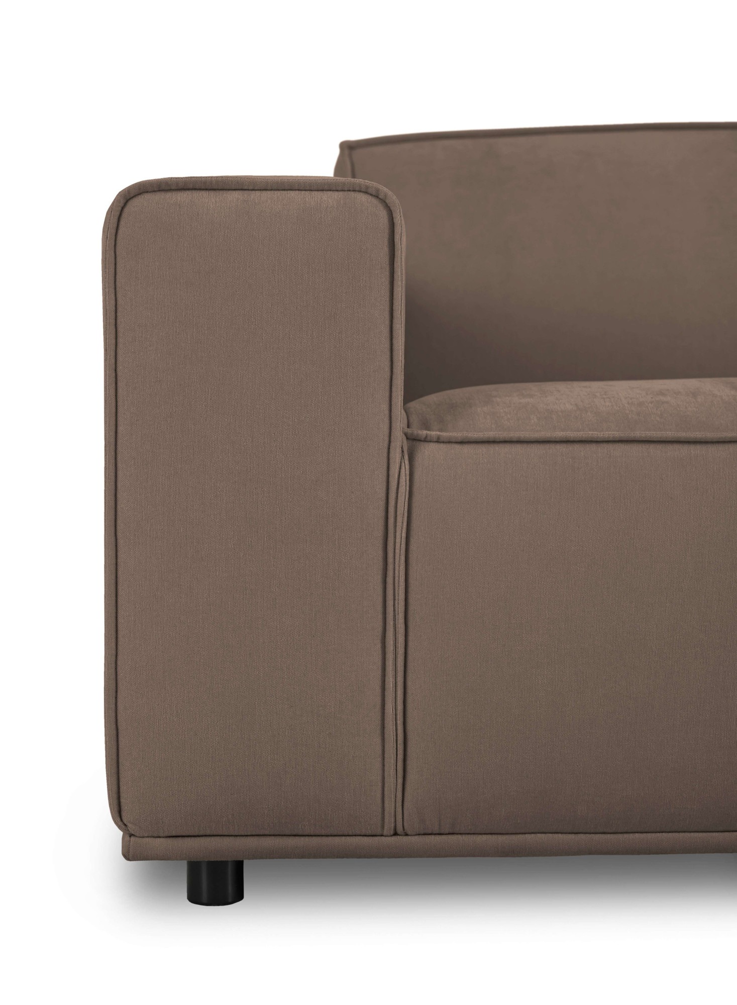 Home affaire Loveseat »Avelin, 1.5 Sitzer, 140 cm, Chenille, Struktur-Boucle«, mit Wellenunterfederung, Kedernaht, bodentief, Skandi-Design