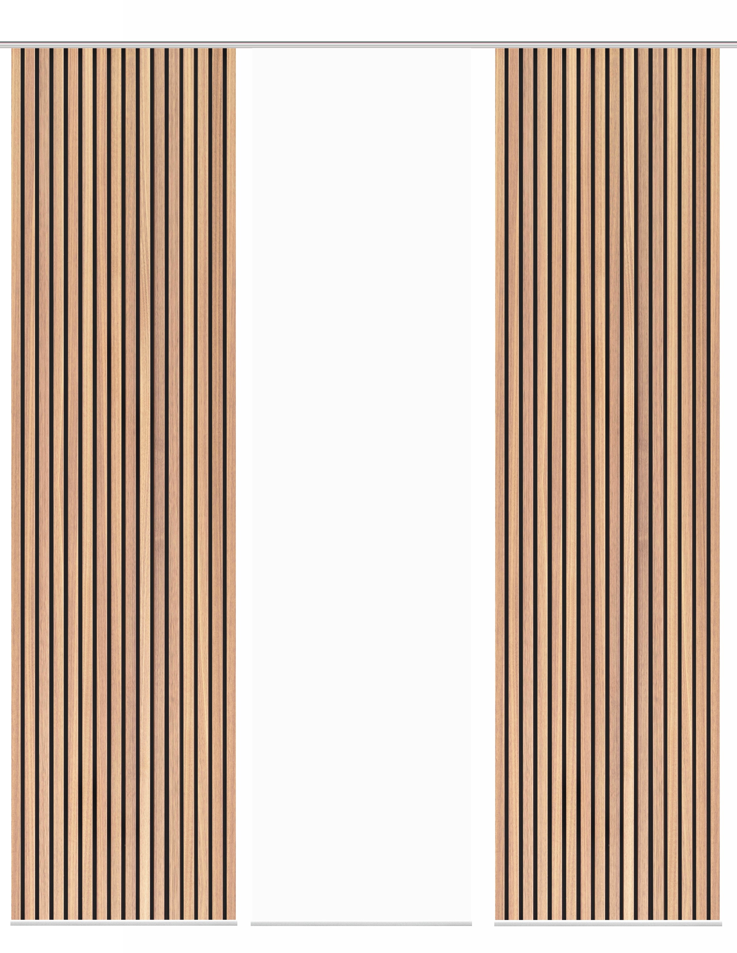 HOME WOHNIDEEN Schiebegardine »PANILO« Paneelwagen 3 Stk. tlg. Schiebewand Seidenoptik, SET, Digitaldruck