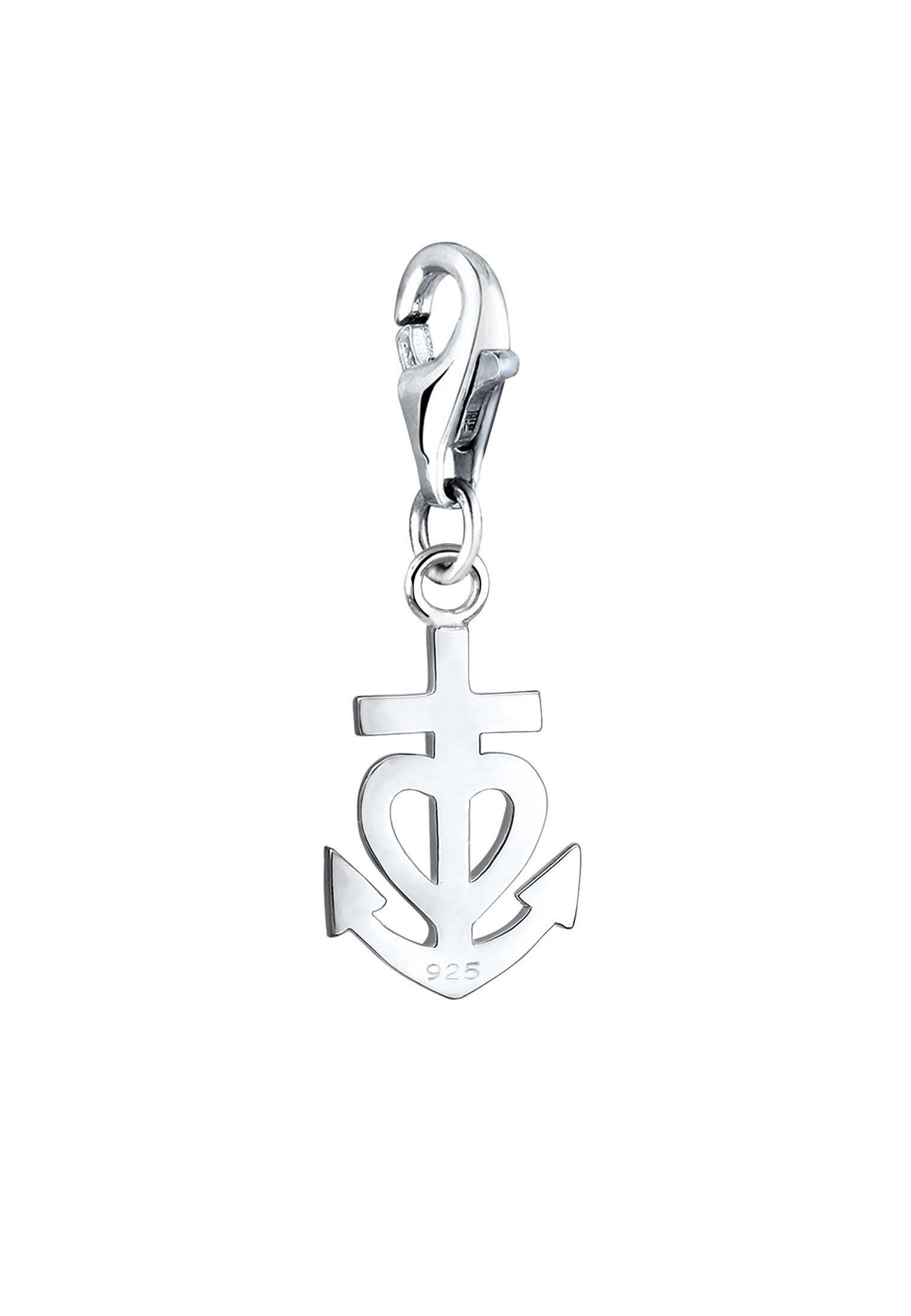 Nenalina Charm-Einhänger »Charm Anhänger Anker Herz Kreuz Symbol 925 Silber«