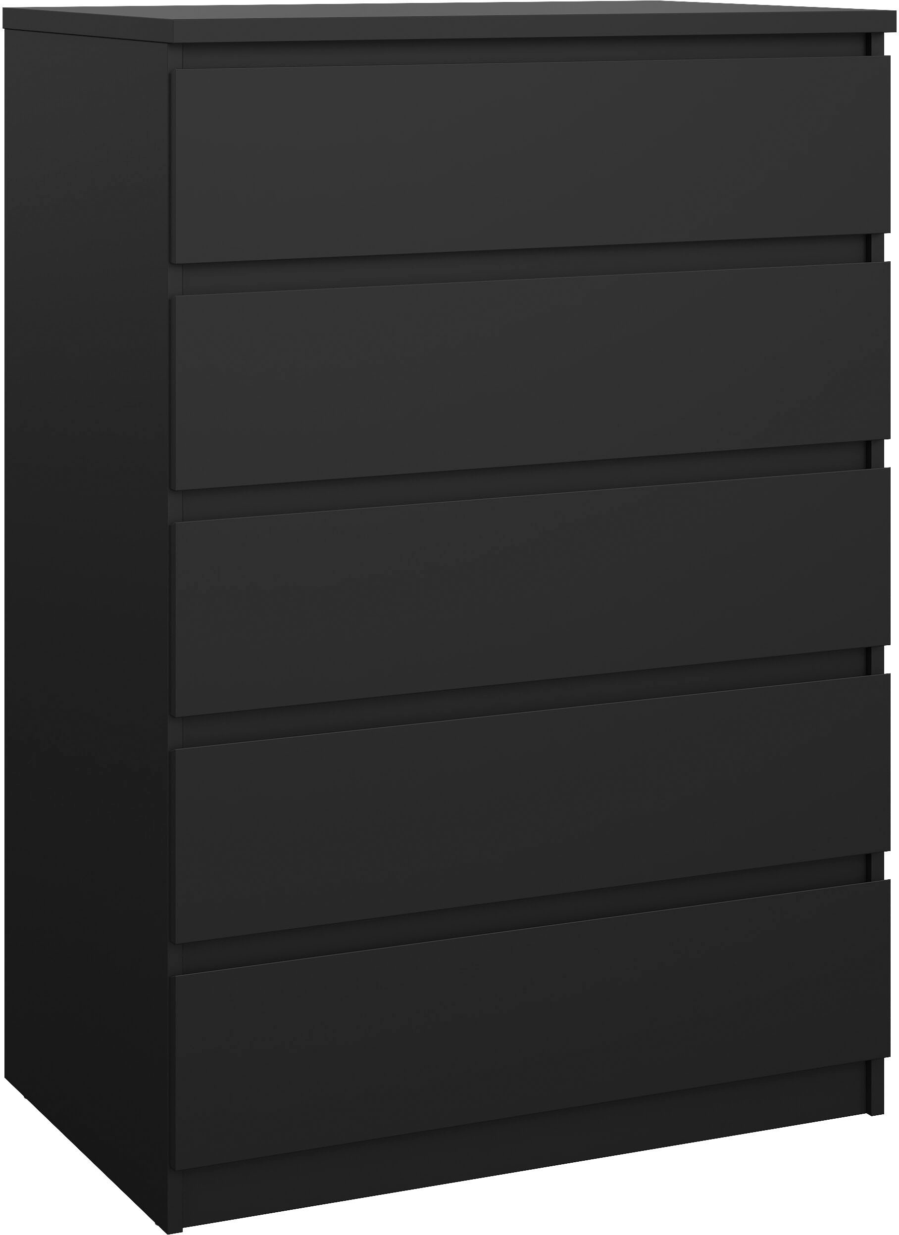 INOSIGN Kommode »Naia, Aufbewahrung, 5 Schubladen, Hochglanz-Optik, grifflose Front«, Modern, skandinavisches Design, in mehrere Farben, Hoch