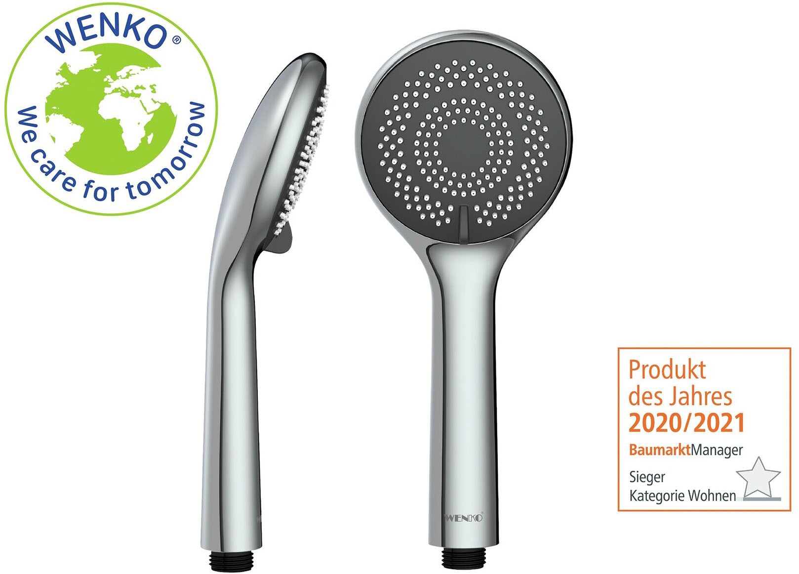 WENKO Handbrause »Watersaving System« Durchmesser 9,6 cm
