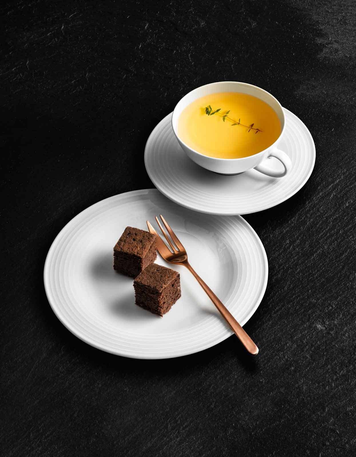 Seltmann Weiden Geschirr-Set »Teeservice Beat Color Glaze 18er Set weiß« Spülmaschinengeeignet, Mikrowellengeeignet, Ofenfest, Salamandergeeignet, Kühlschrankgeeignet, Gefrierschrankgeeignet
