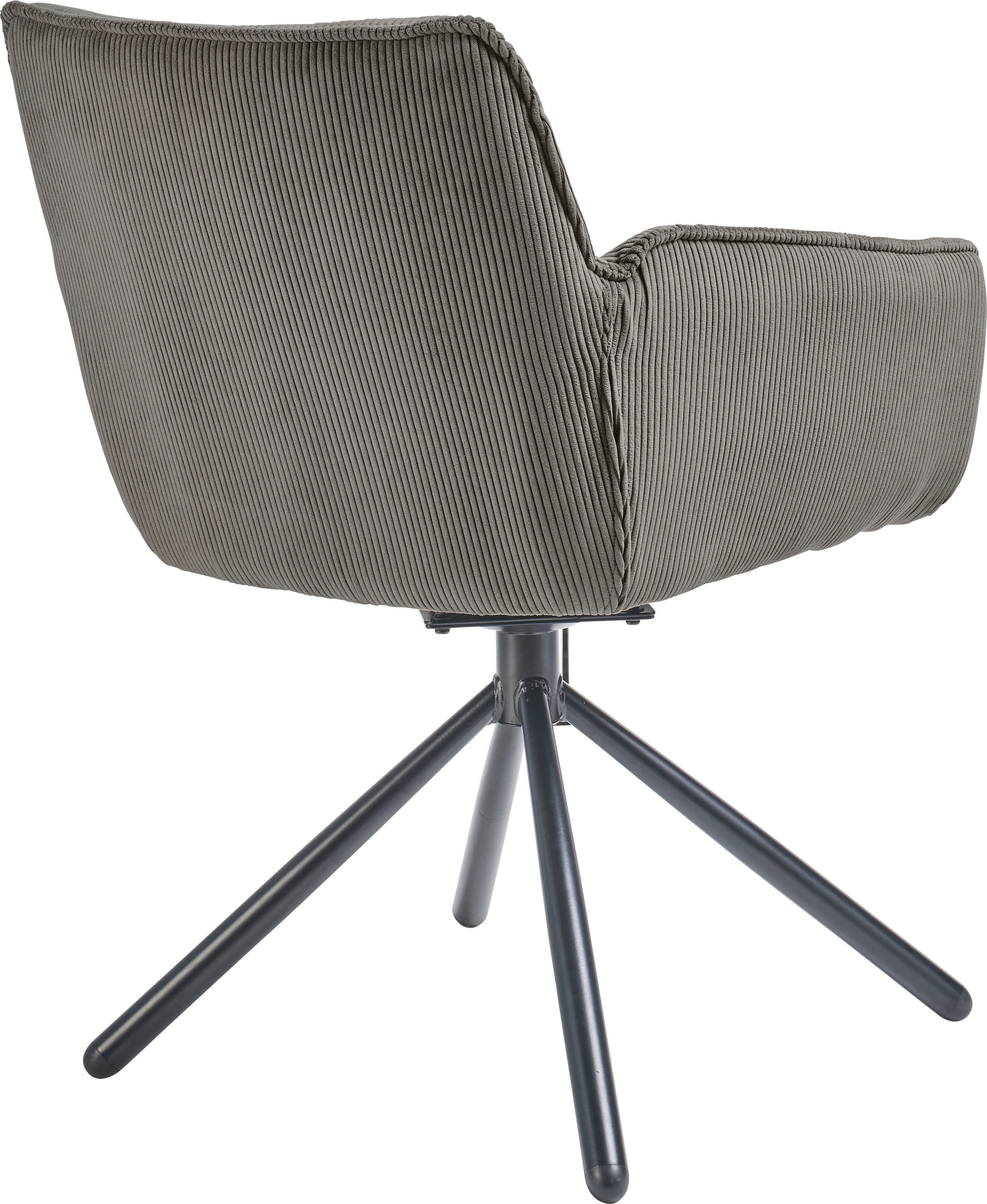 set one by Musterring Armlehnstuhl »Frisco« () 2er Set, 180° Drehfunktion, automatischer Rückstellung, Sitzhöhe 50 cm