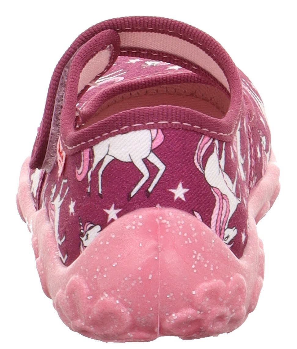 Superfit Hausschuh »BONNY WMS: Mittel«, Kindergartenschuh mit Einhorn-Motiv, Größenschablone zum Download