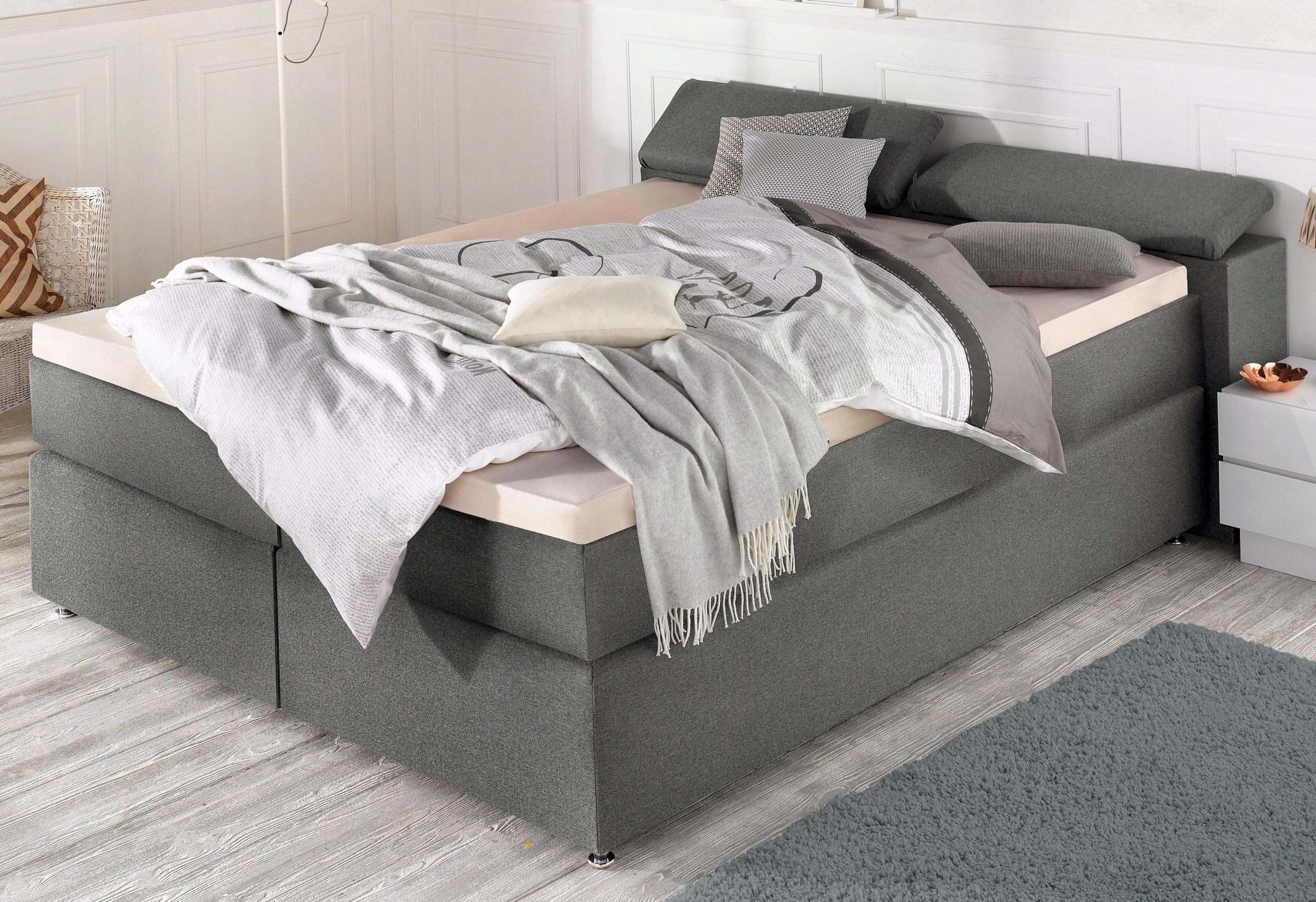 Breckle Northeim Boxspringbett, mit verstellbaren Kopfteil-Elementen