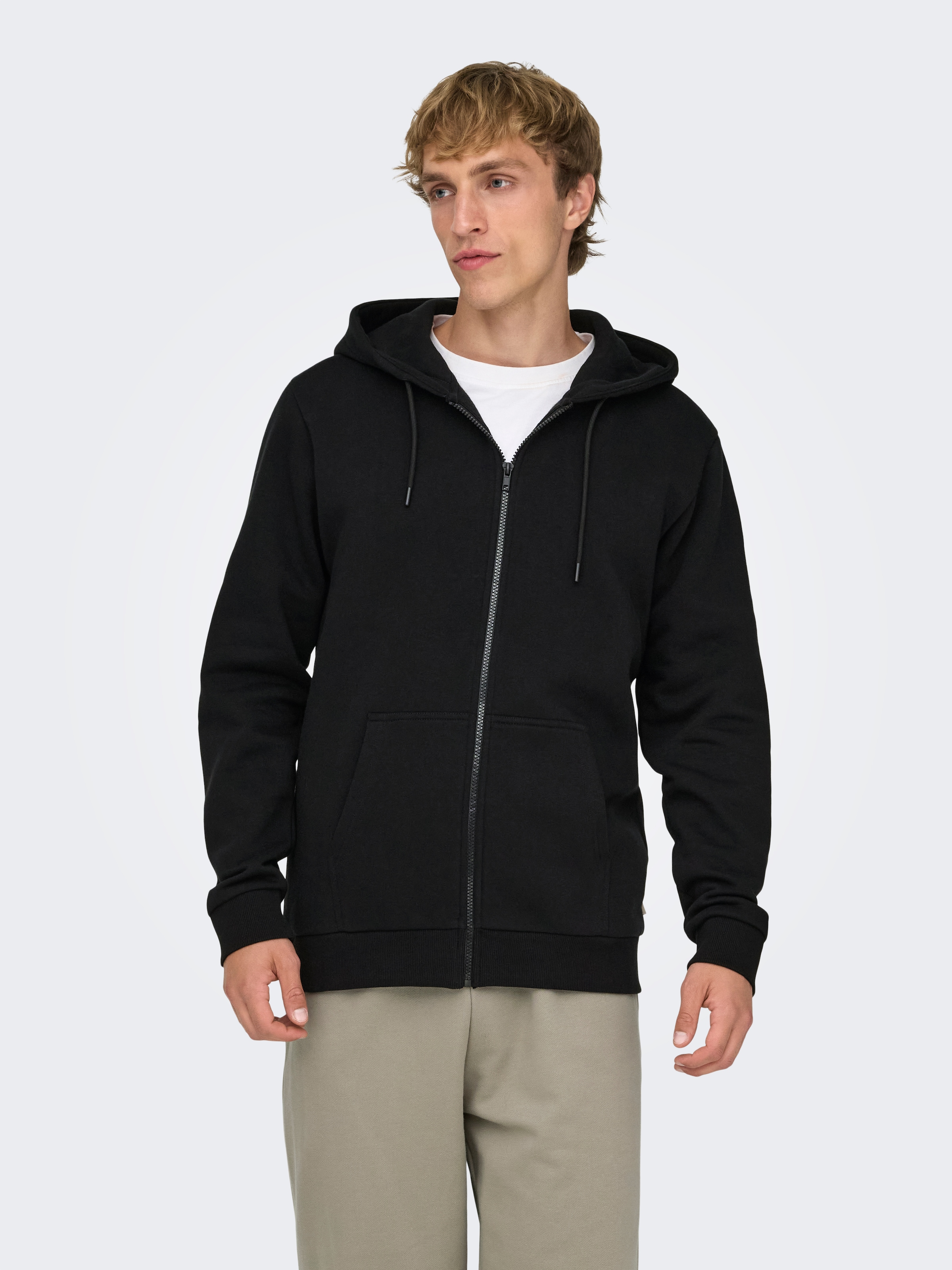 ONLY & SONS Kapuzensweatjacke »CERES LIFE ZIP THR. HOODIE SWEAT«