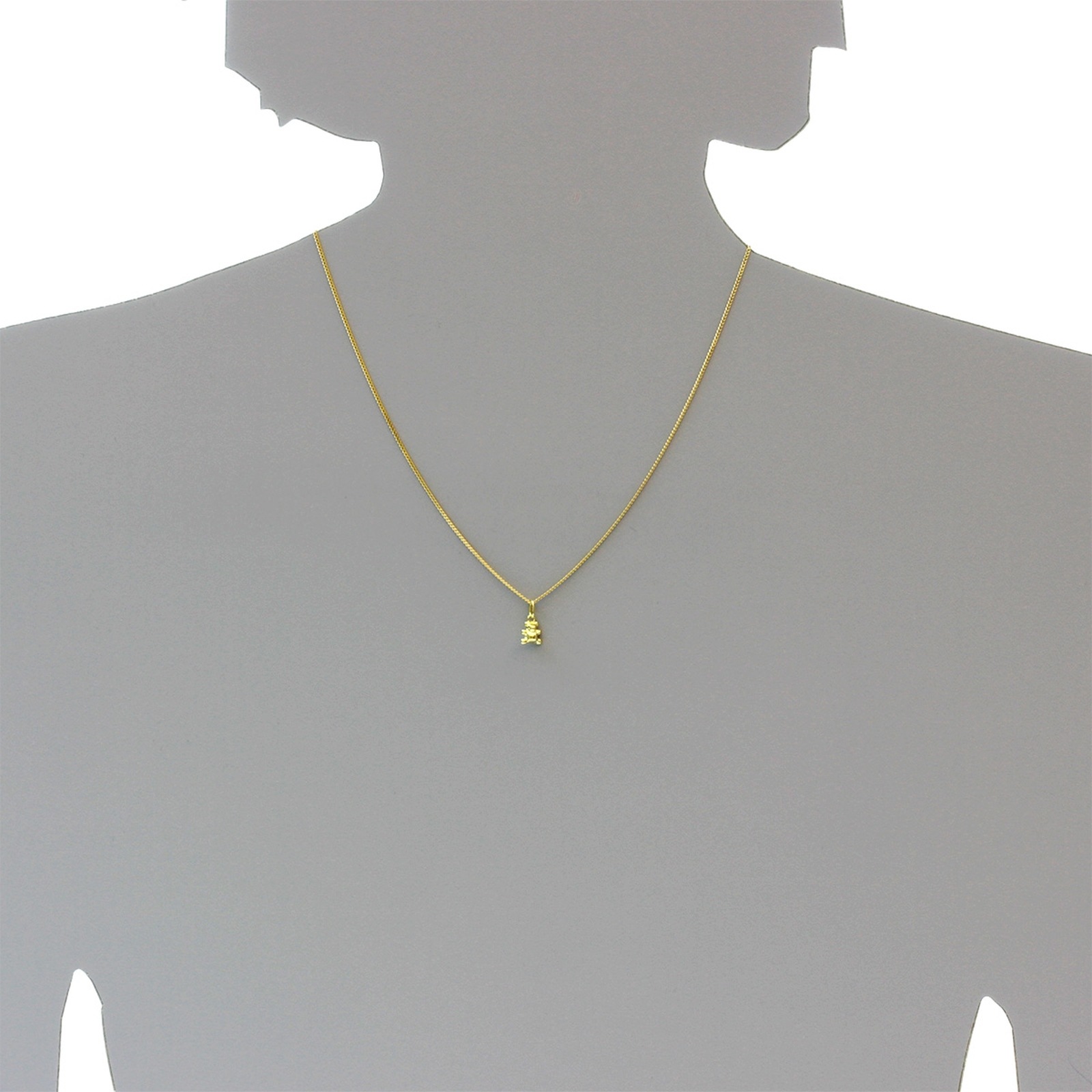 OSTSEE-SCHMUCK Kette und Anhänger Set »- Teddy - Gold 333/000 -,«