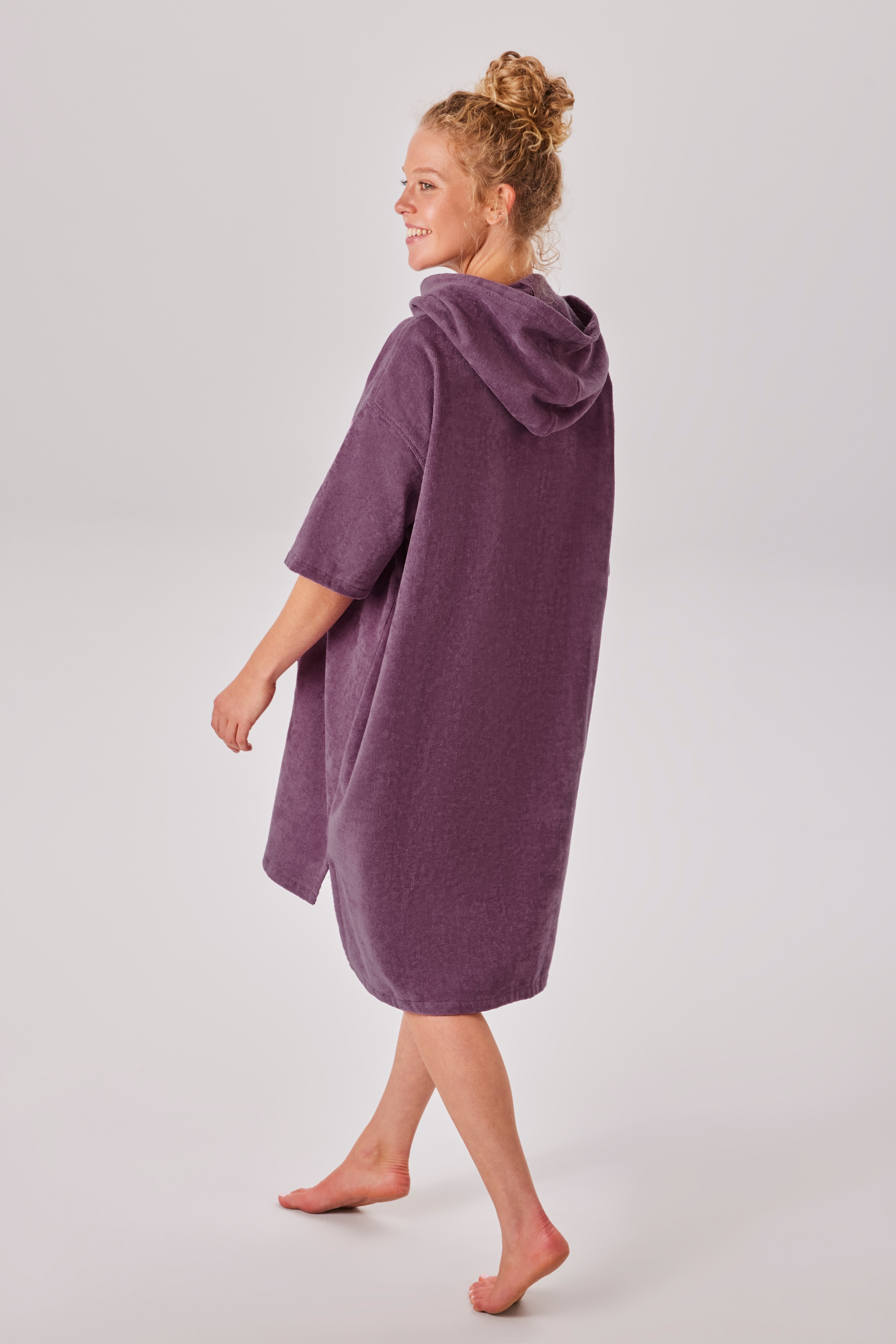 KangaROOS Badeponcho »Summer, ideal für Sauna, Spa & im Urlaub, Damen & Herren« 1 Stk. Surfponcho, mit Bauchtasche, 100% Baumwolle, Frottee