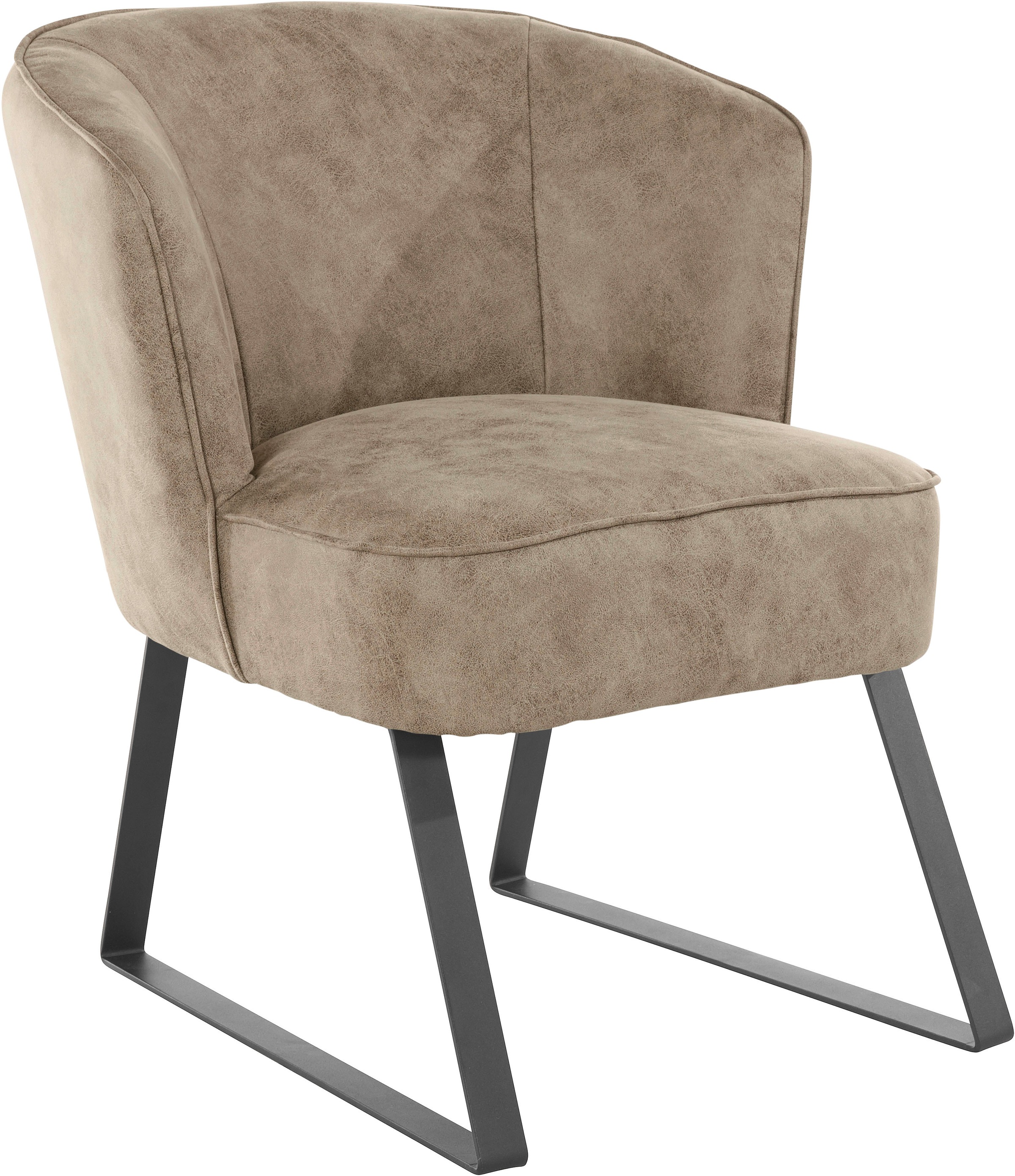 exxpo - sofa fashion Sessel »Americano«, mit Keder und Metallfüßen, Bezug  in verschiedenen Qualitäten, 1 Stck. kaufen bei OTTO