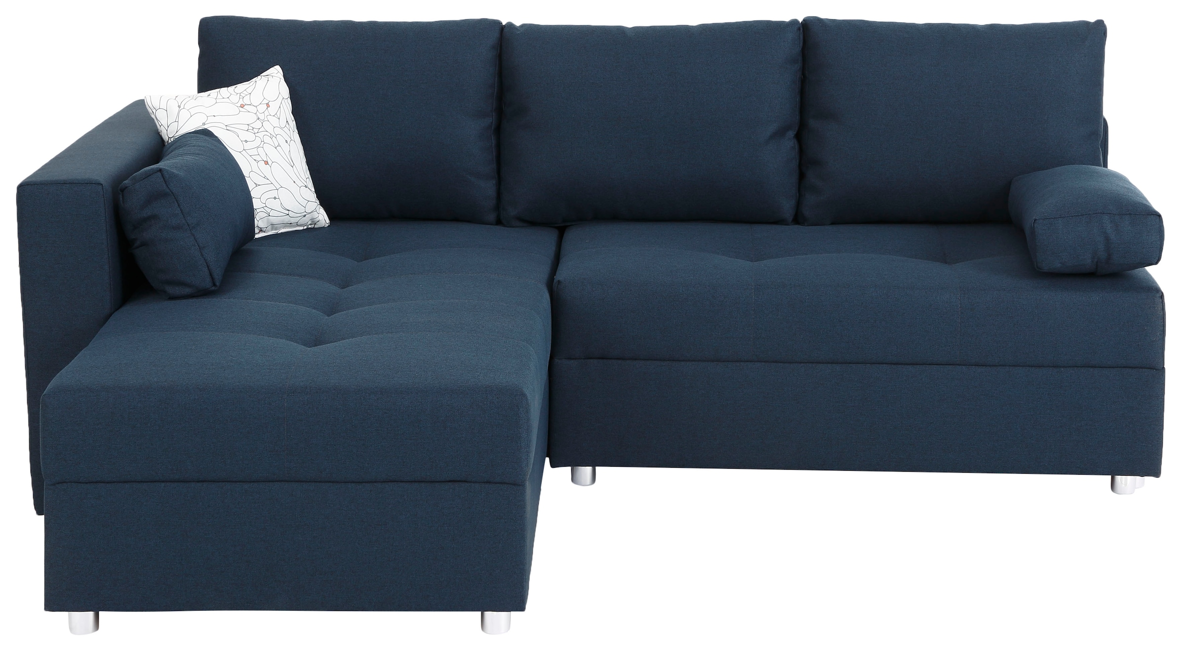 Home affaire Ecksofa »Italia L-Form«, mit Bettfunktion und Bettkasten, Federkern-Polsterung