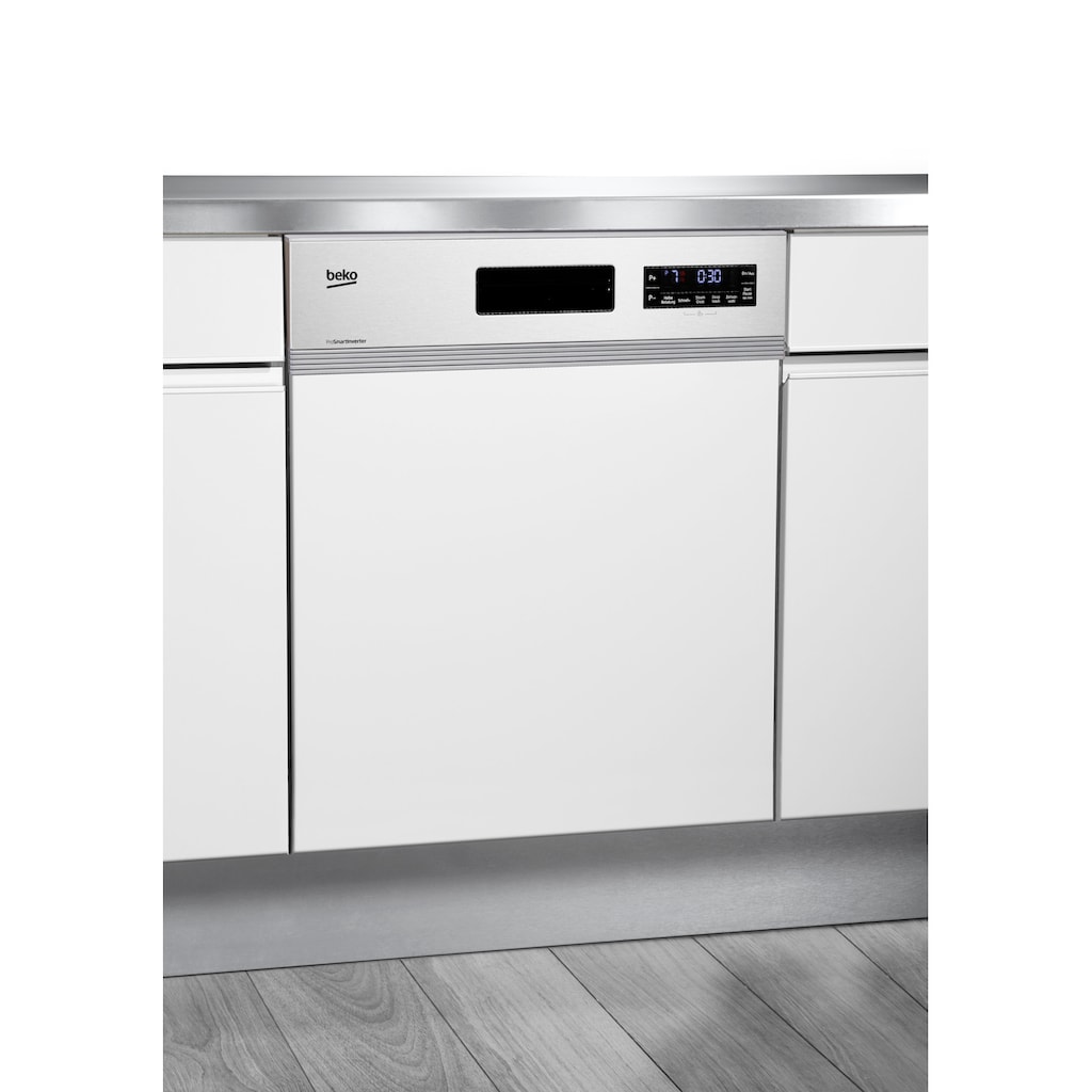 BEKO teilintegrierbarer Geschirrspüler »DSN28640X«, DSN28640X, 16 Maßgedecke