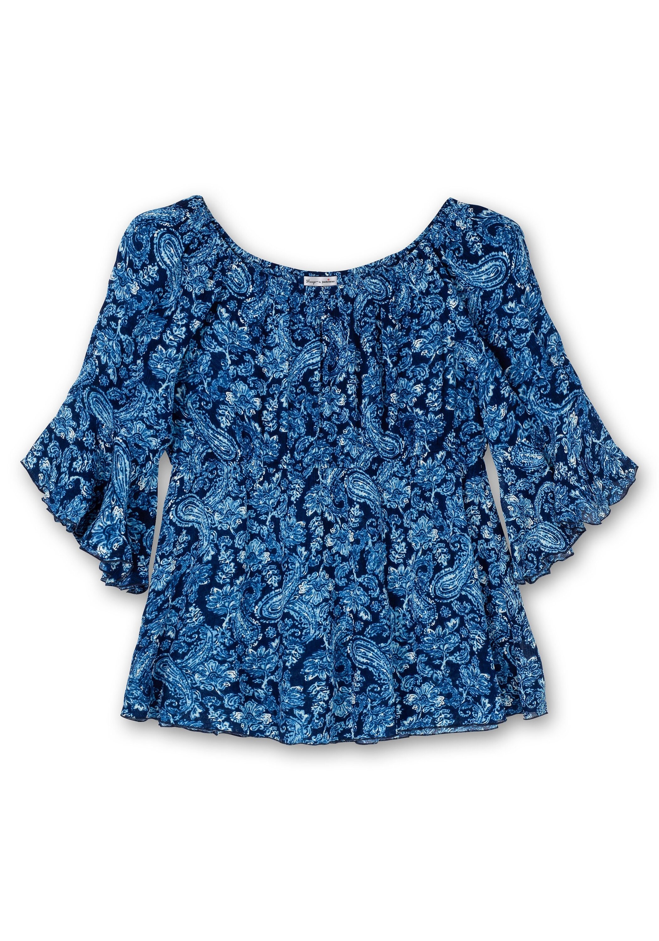Sheego Tunika »Tunika mit Blumenprint und Volantärmeln«