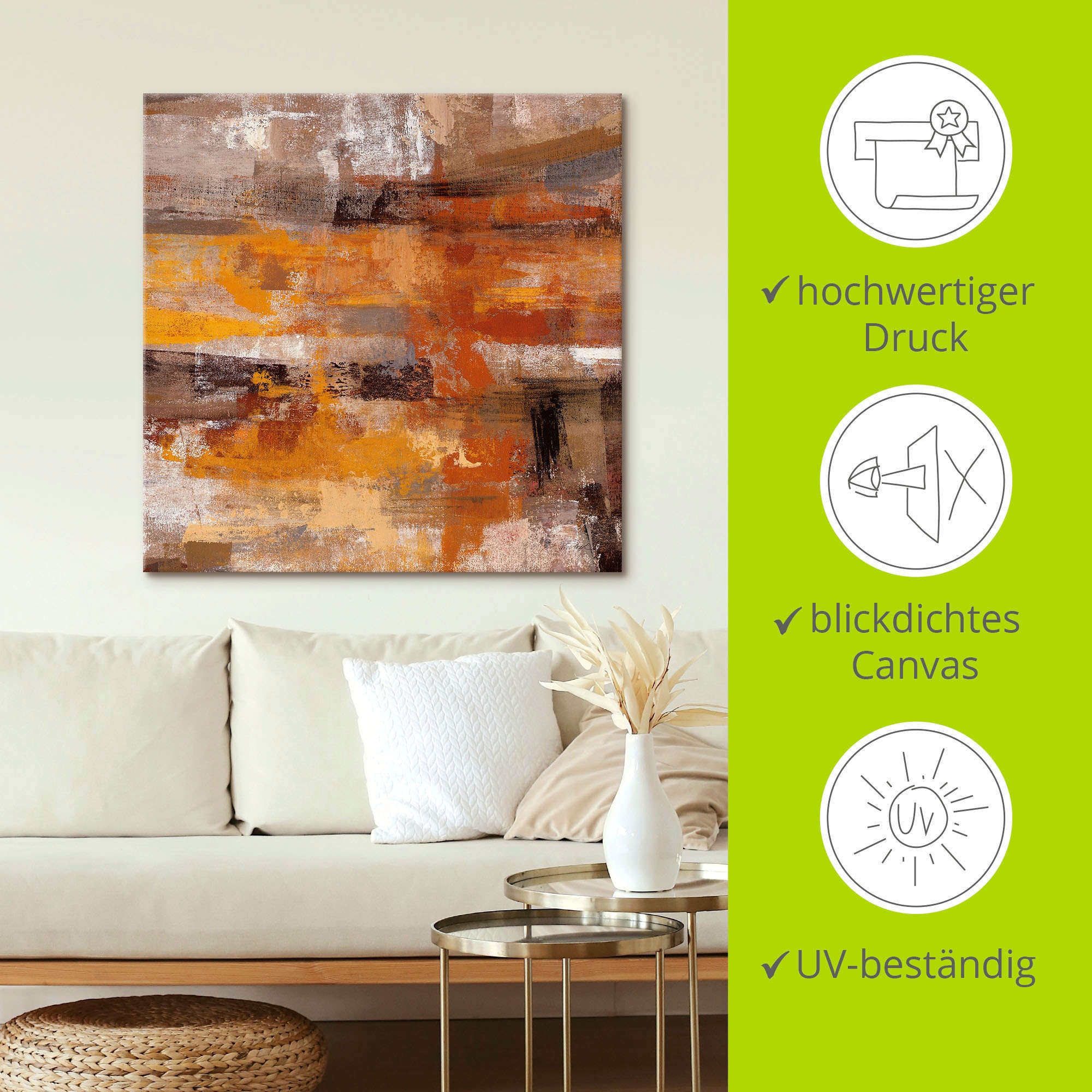 Artland Leinwandbild »Mojave-Straße« Gegenstandslos 1 Stk. tlg. als Leinwandbild, Poster in verschied. Größen