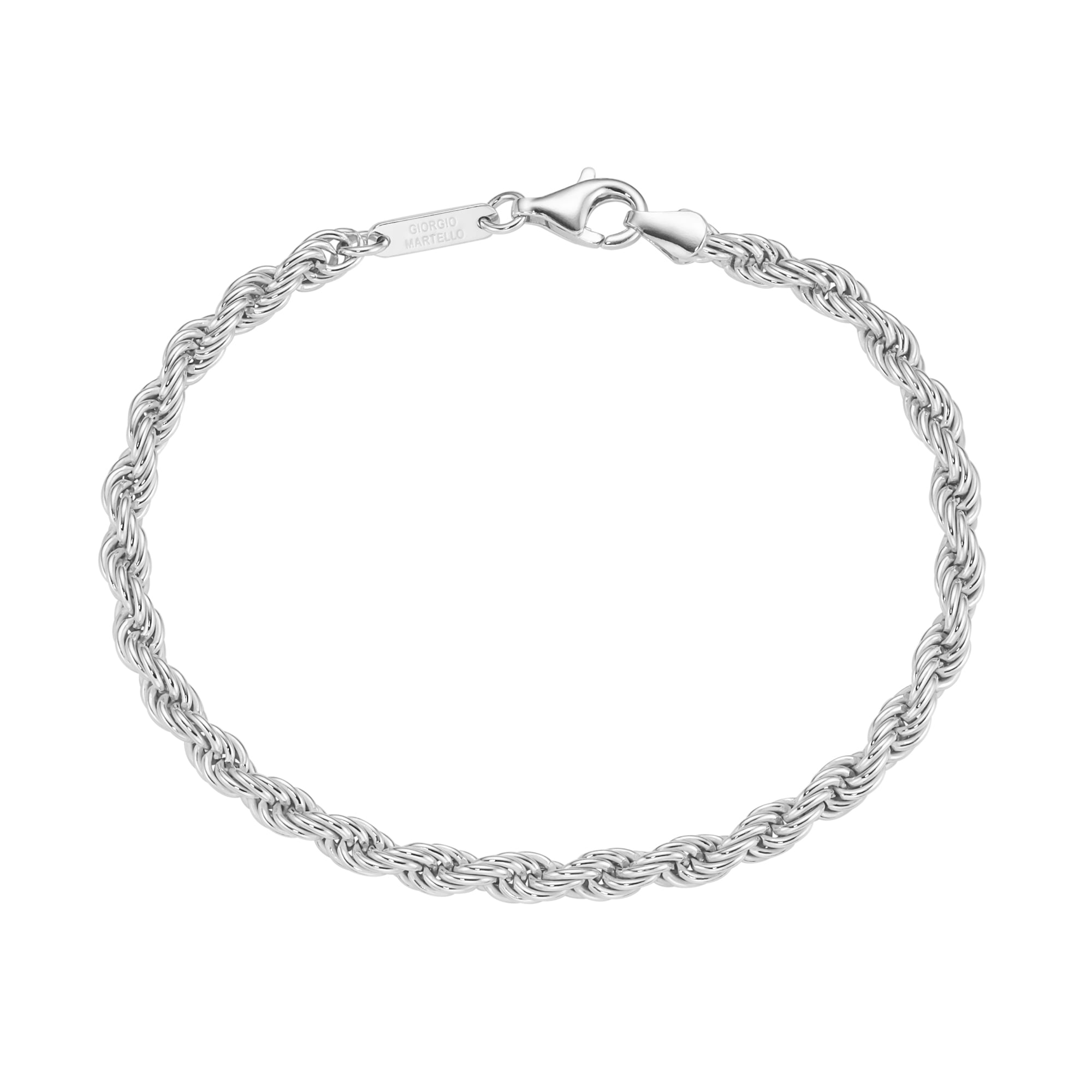 GIORGIO MARTELLO MILANO Armband »Armband Kordelkette massiv, Silber 925«