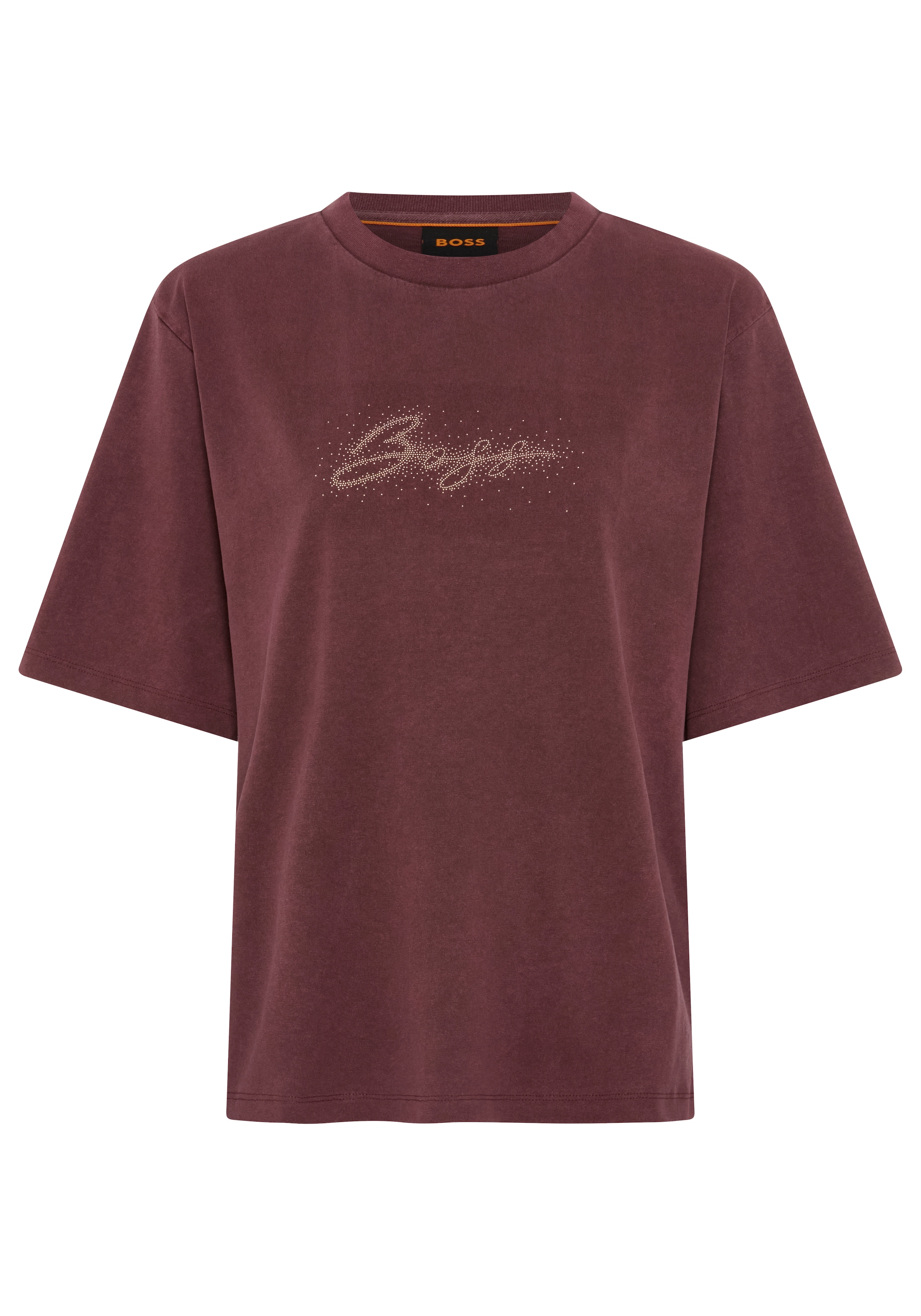 BOSS ORANGE T-Shirt »Eregular Premium Damenmode« aus reiner Baumwolle, Relaxed Fit
