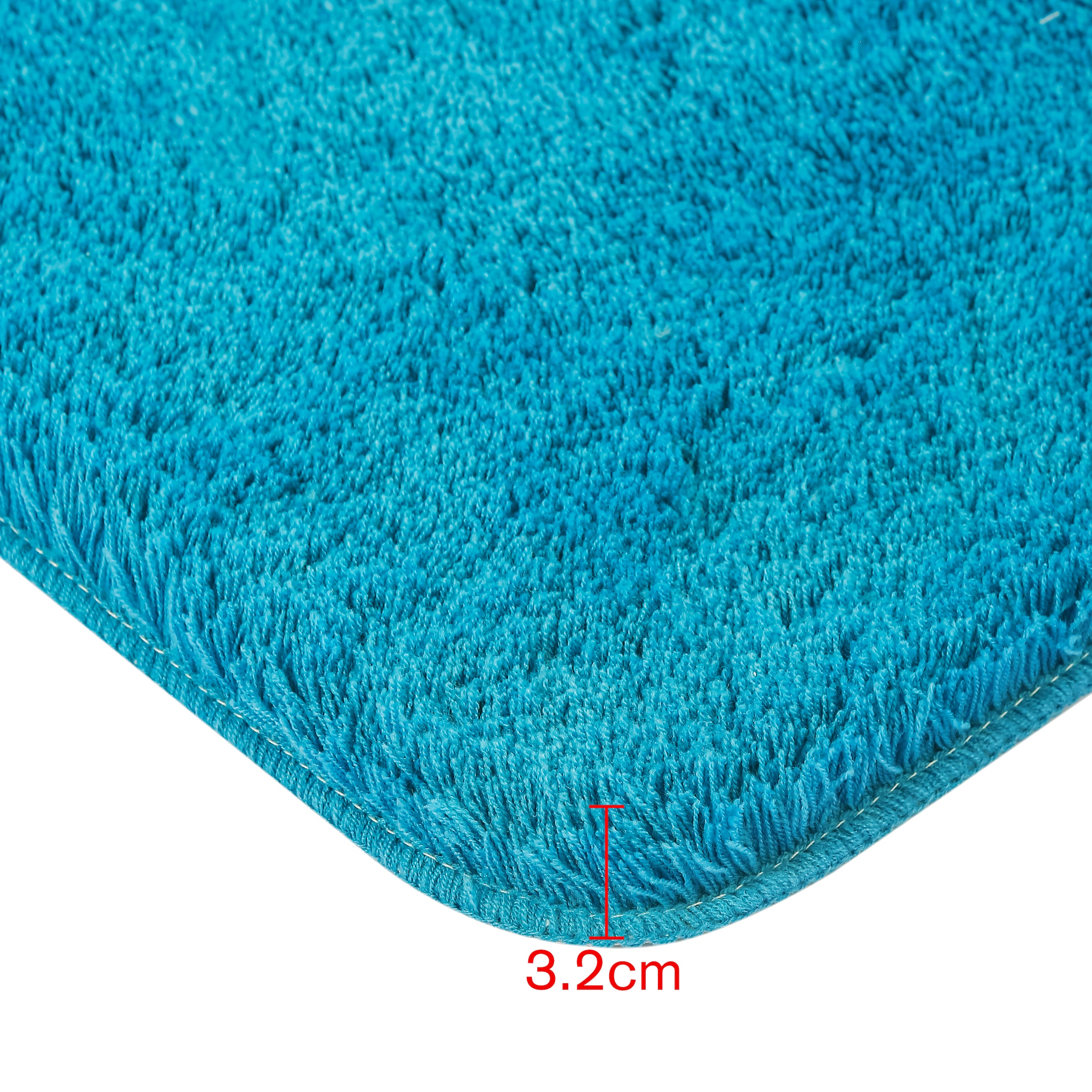 my home Badematte »Merida, Badvorleger, Badezimmer Teppich« Höhe 32 mm rutschhemmend beschichtet fußbodenheizungsgeeignet | schnell trocknend | strapazierfähig Badteppich, Uni Farben, rechteckig, rund & als 2-tlg. Set erhältlich