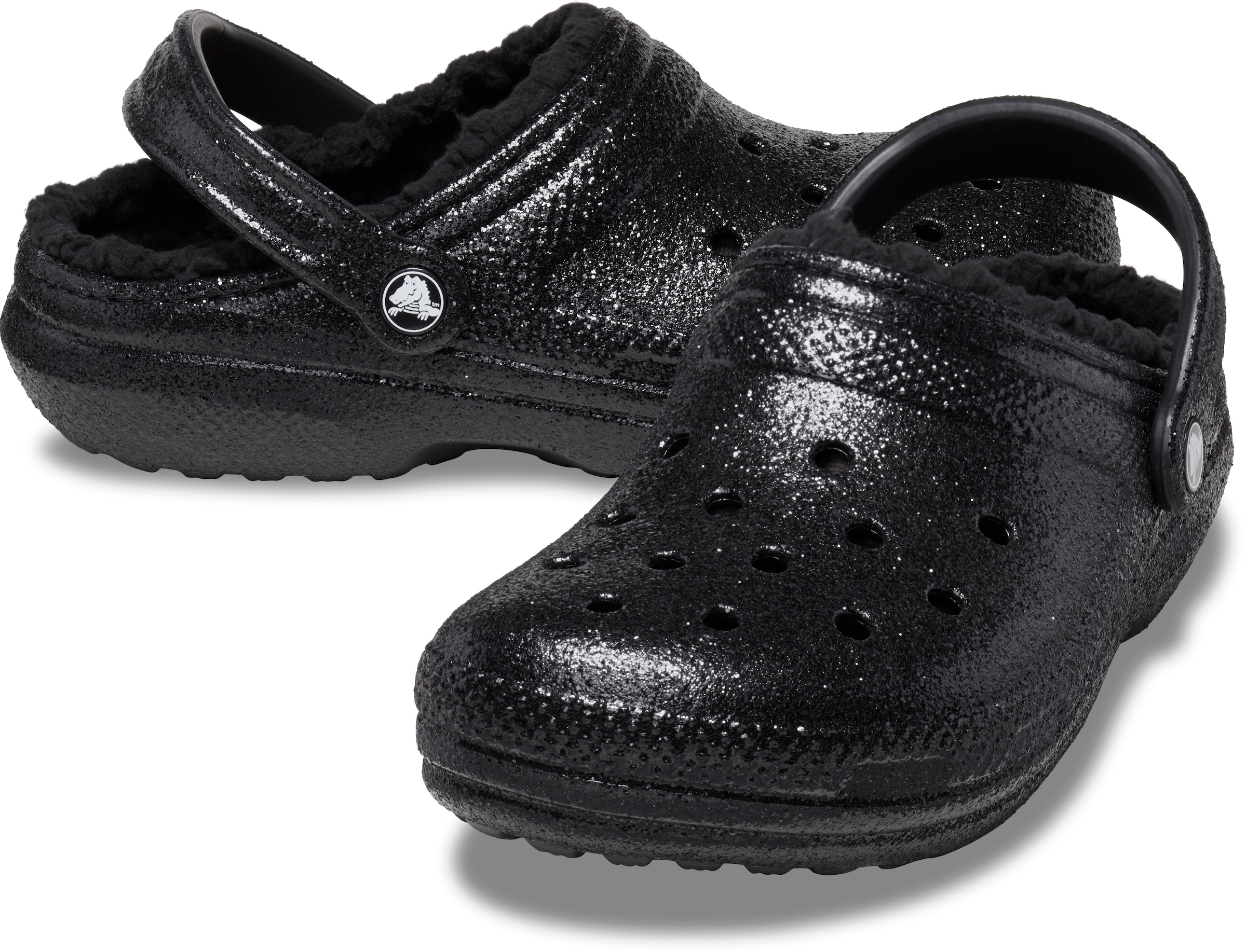 Crocs Clog »Classic Glitter Lined Clog«, für Drinnen und Draußen