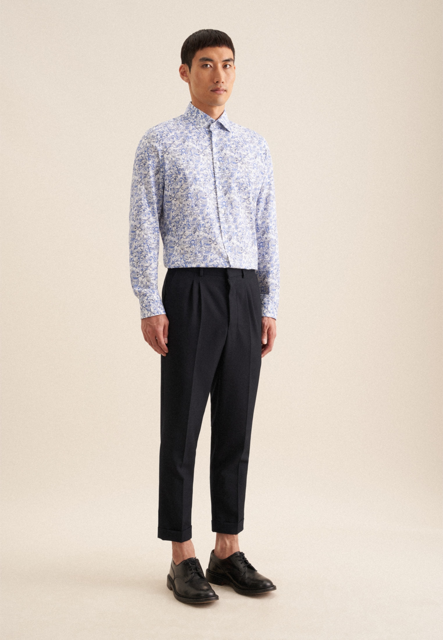 seidensticker Businesshemd »Slim«, Slim Langarm Kentkragen Floral