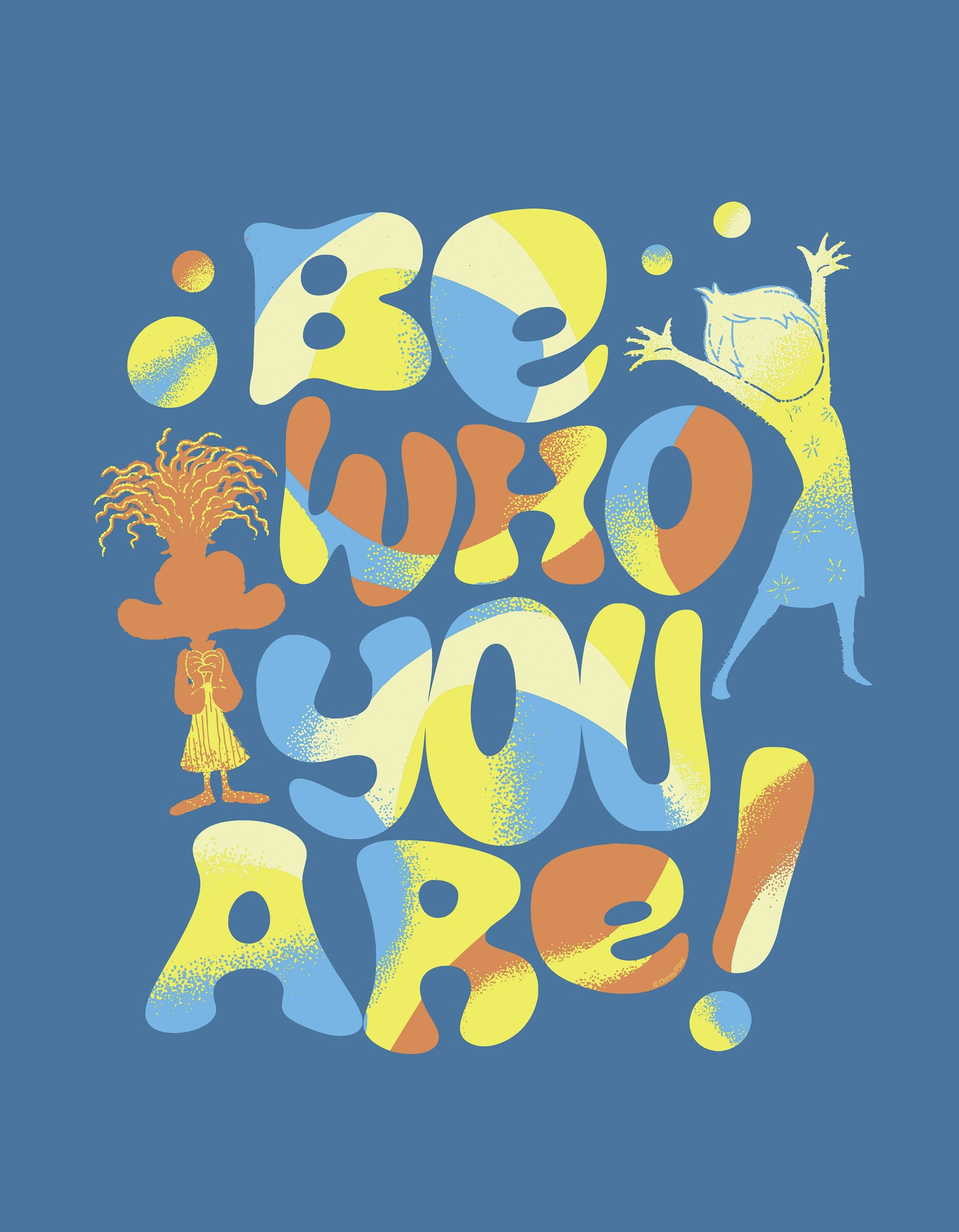 Komar Leinwandbild »Disney and Pixar Inside Out Be Who You Are«, Disney, (1 St.), 30 x 40 cm (Breite x Höhe) - Kinderzimmer, Dekoration
