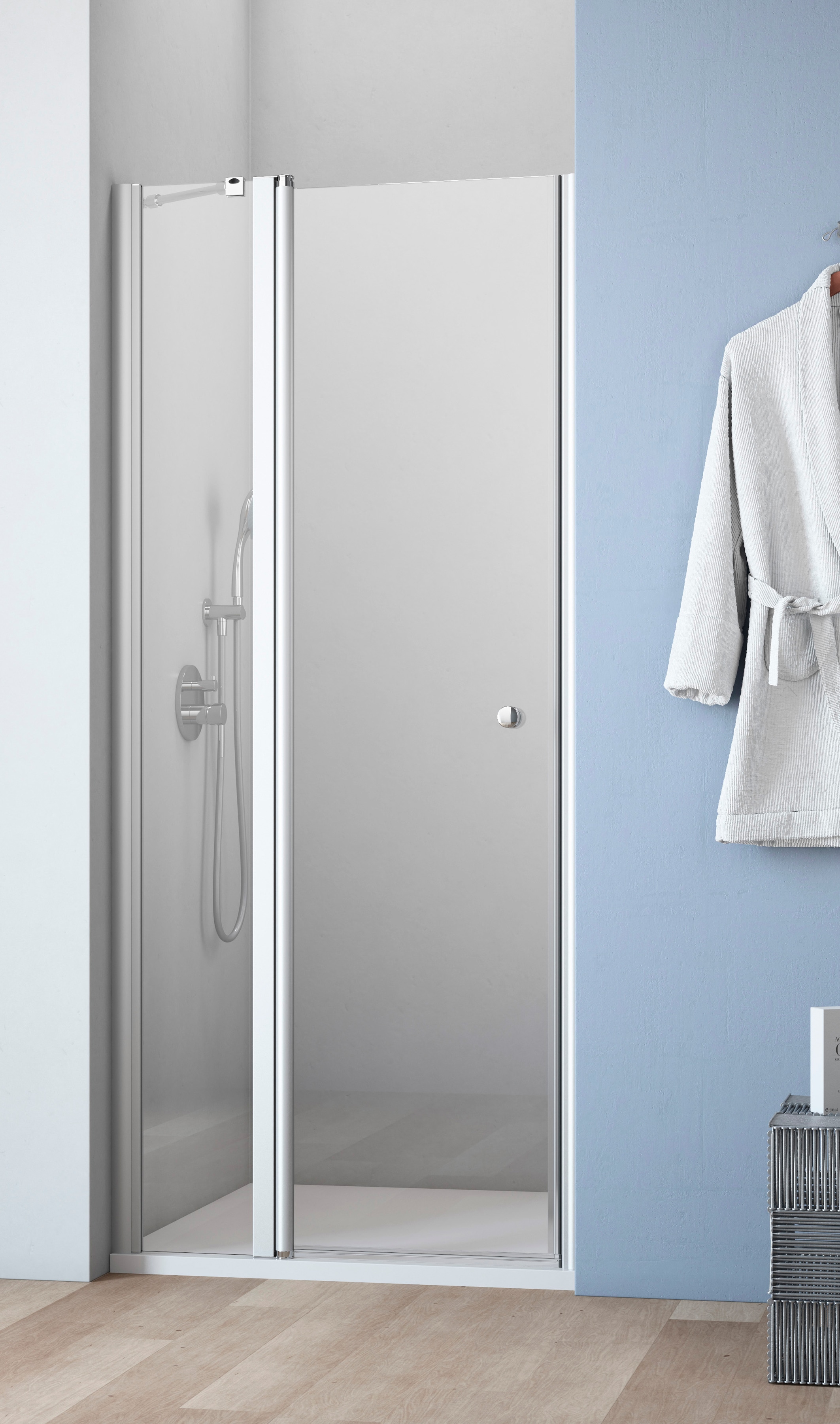 Maw By Geo Dusch-Drehtür »A-N200« BxH: 80 x 202,2 cm in silberfarben, Größe B/H: 80 cm x 202,2 cm