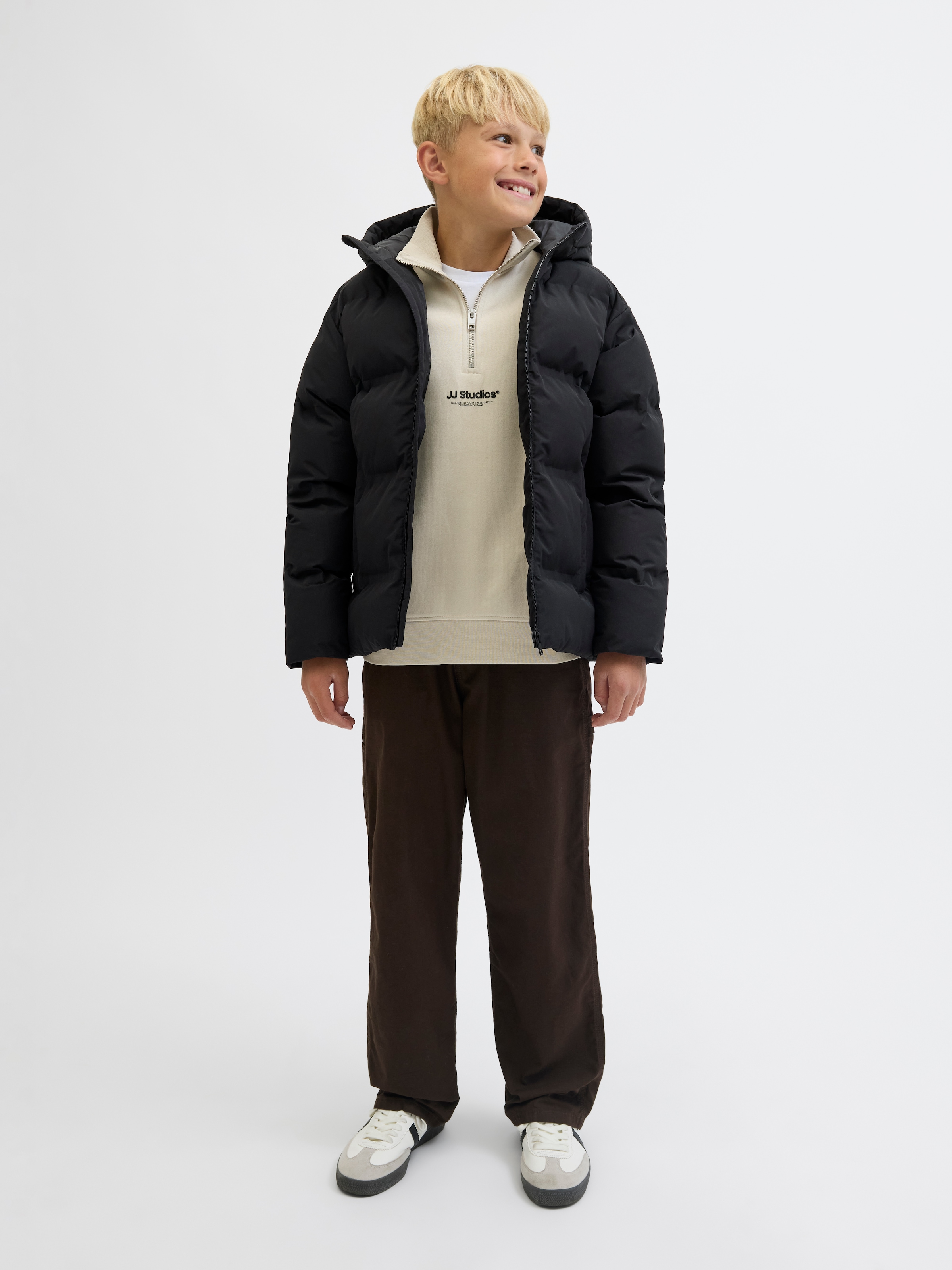 Jack & Jones Junior Steppjacke »JJESOHO PUFFER HOOD SN JNR«, mit Kapuze