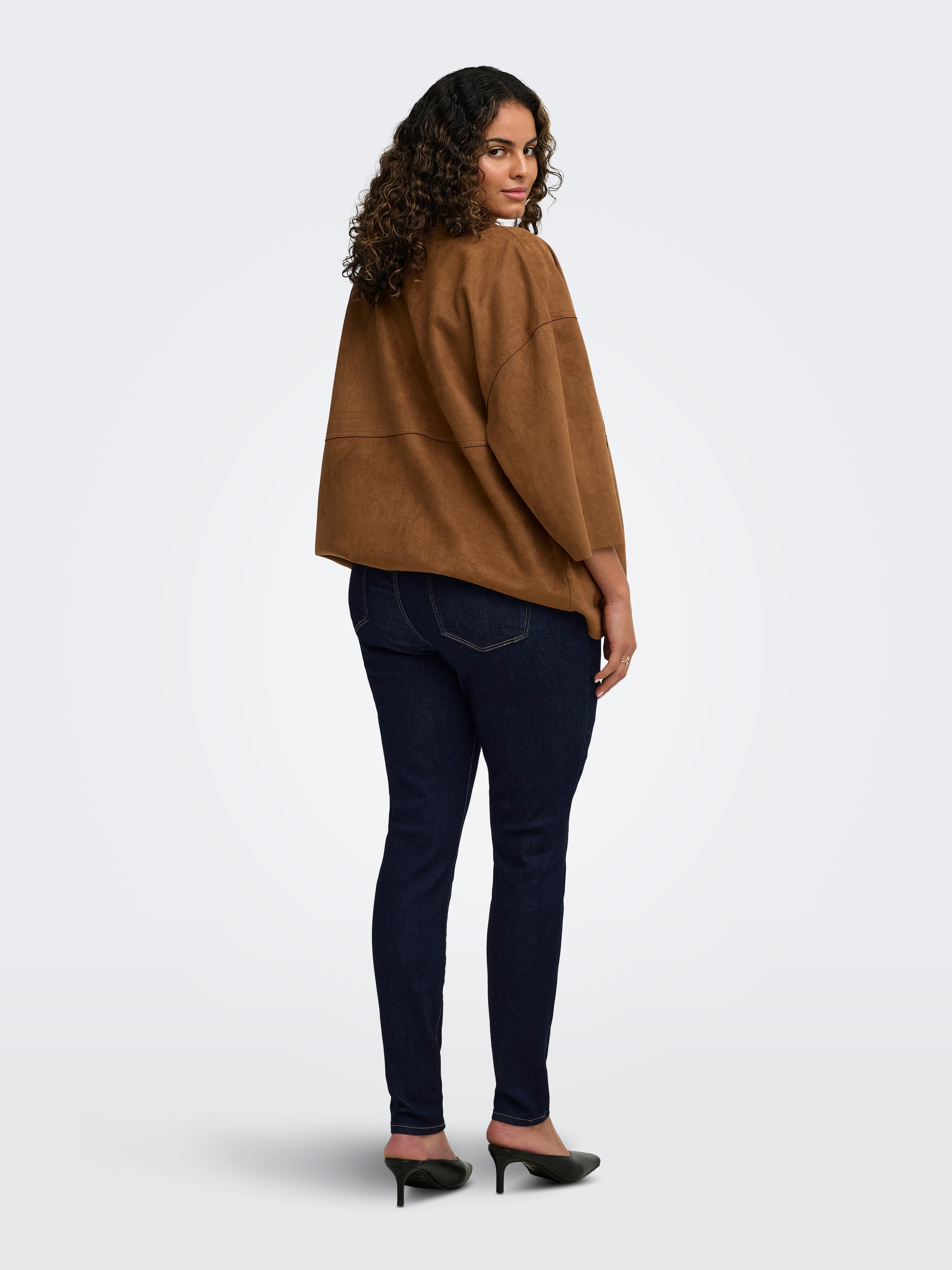 ONLY CARMAKOMA Skinny-fit-Jeans »CARSALLY REG SK RINSE DNM PIM NOOS« Materialmix, skinny fit, Regular Waist